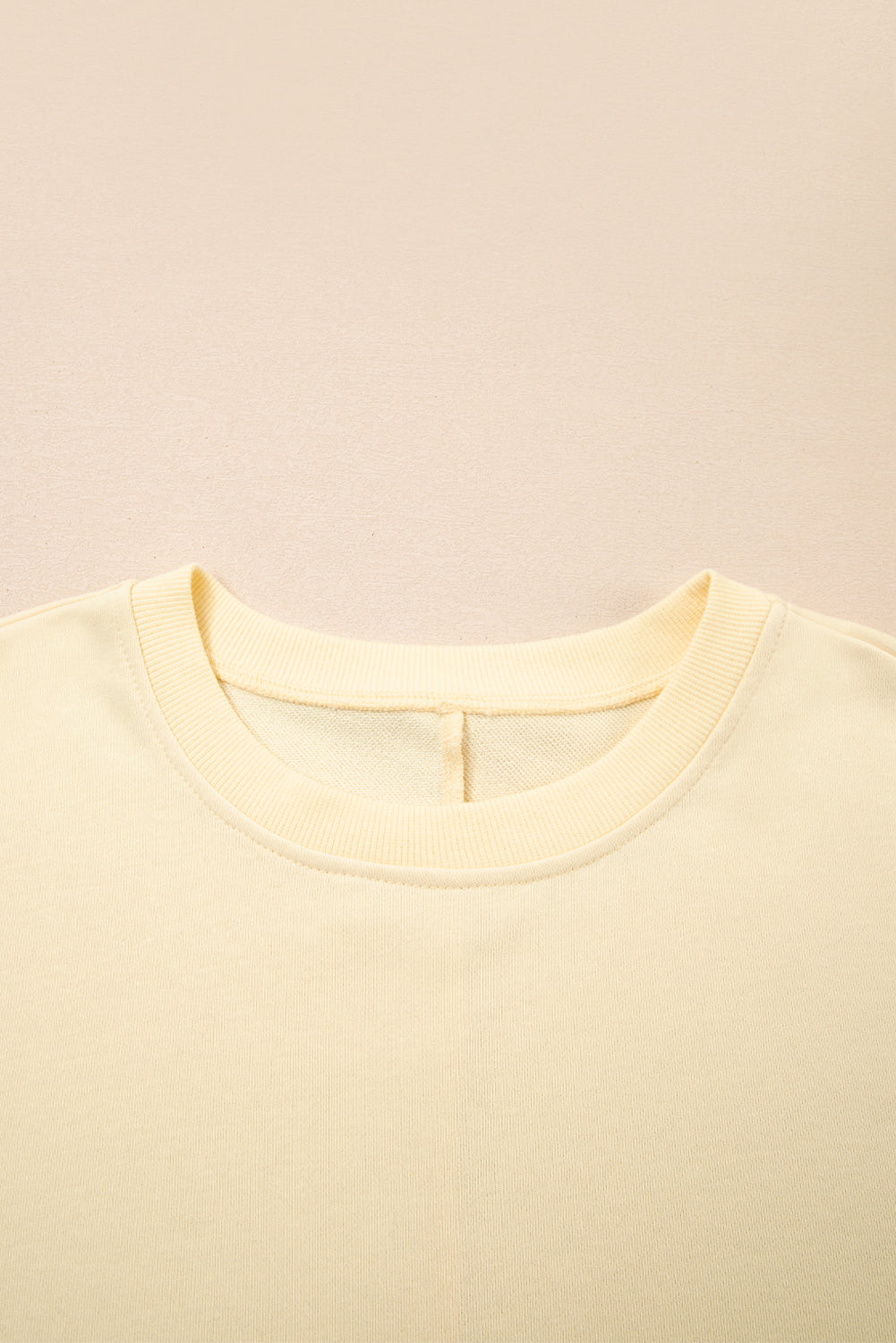 Faux Two Piece Patchwork Round Neck Sweatshirt