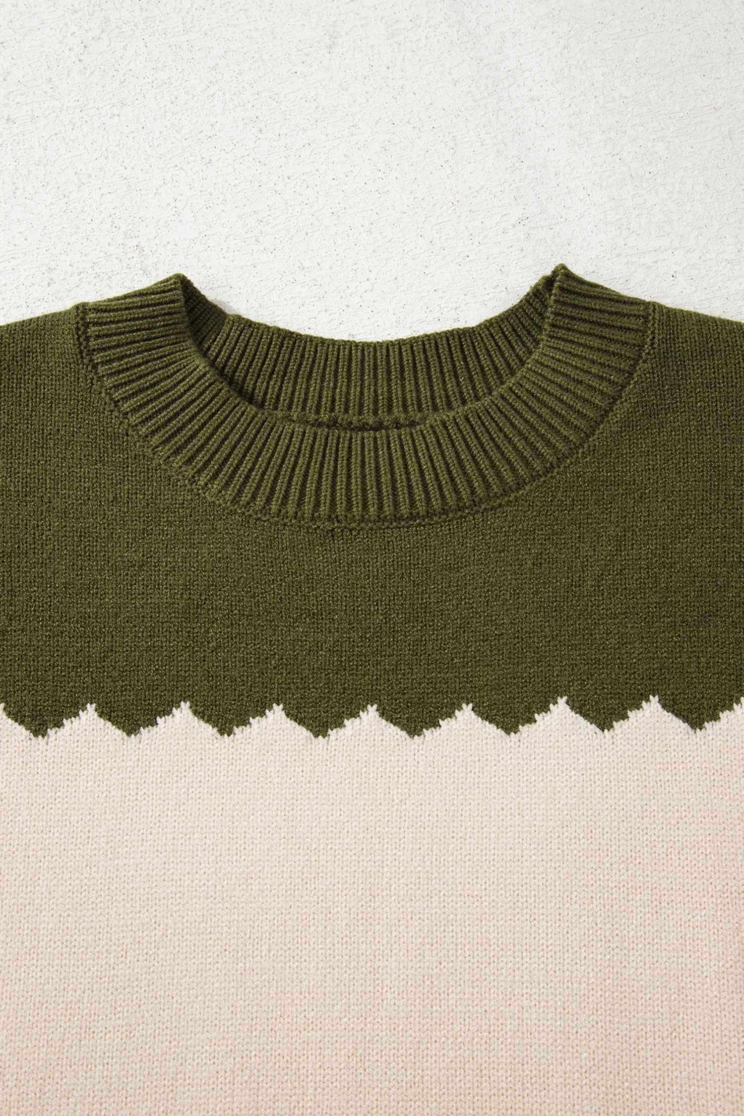 Crew Neck Drop Shoulder Sweater - eAura