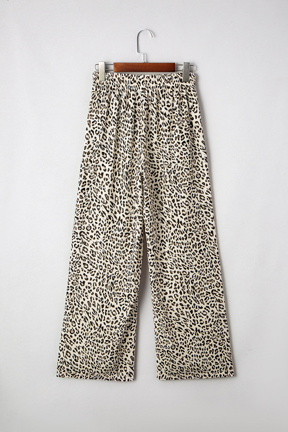 Leopard Drawstring Elastic Waistband Loose Pants - eAura