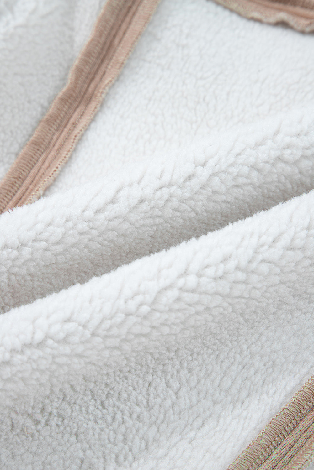 Sherpa Lined Faux Suede Lapel Collar Gilet Sleeveless Jacket - eAura