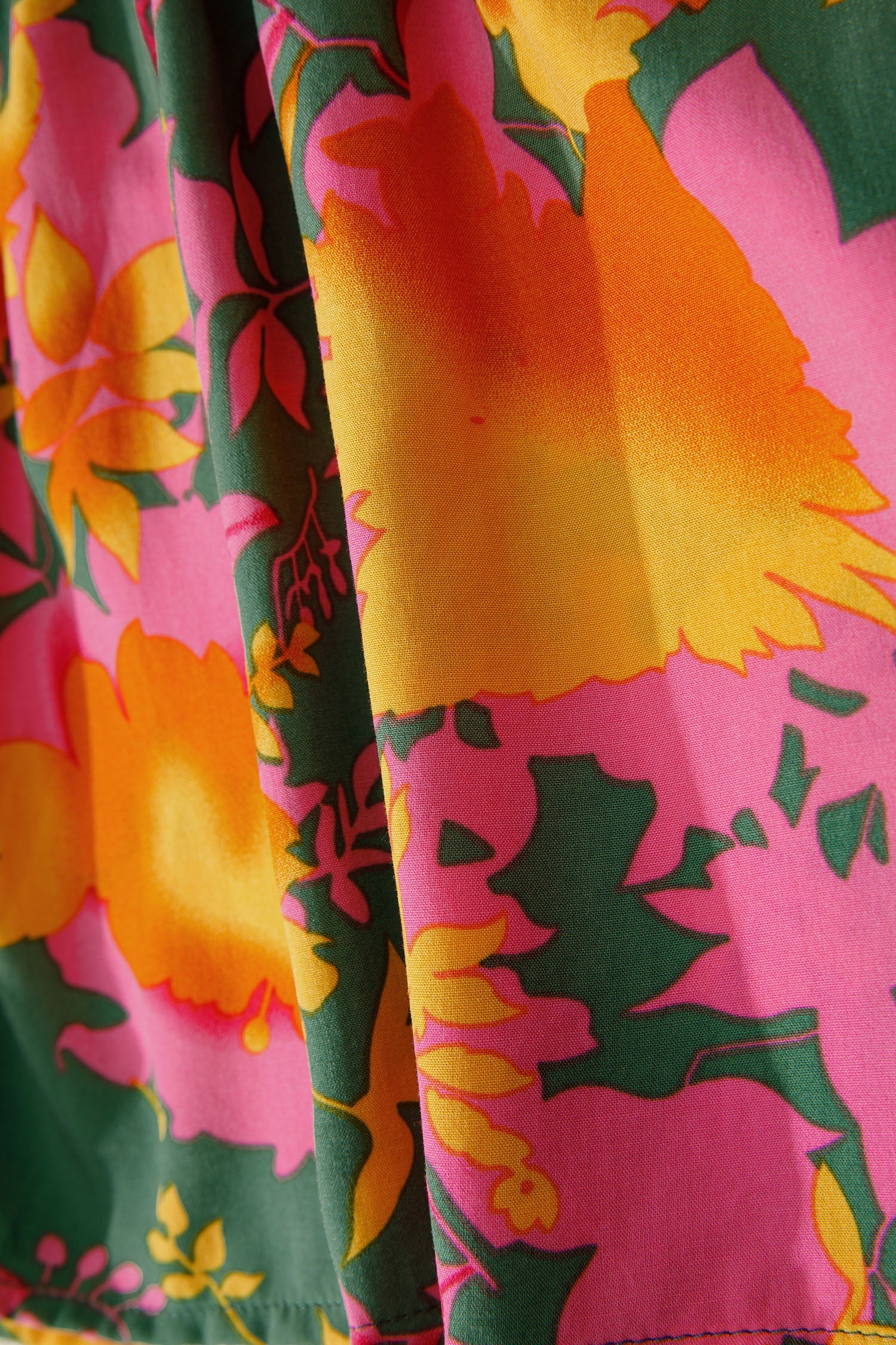 Multicolour Floral Print Long Sleeve Smocked Ruffled Mini Dress - eAura