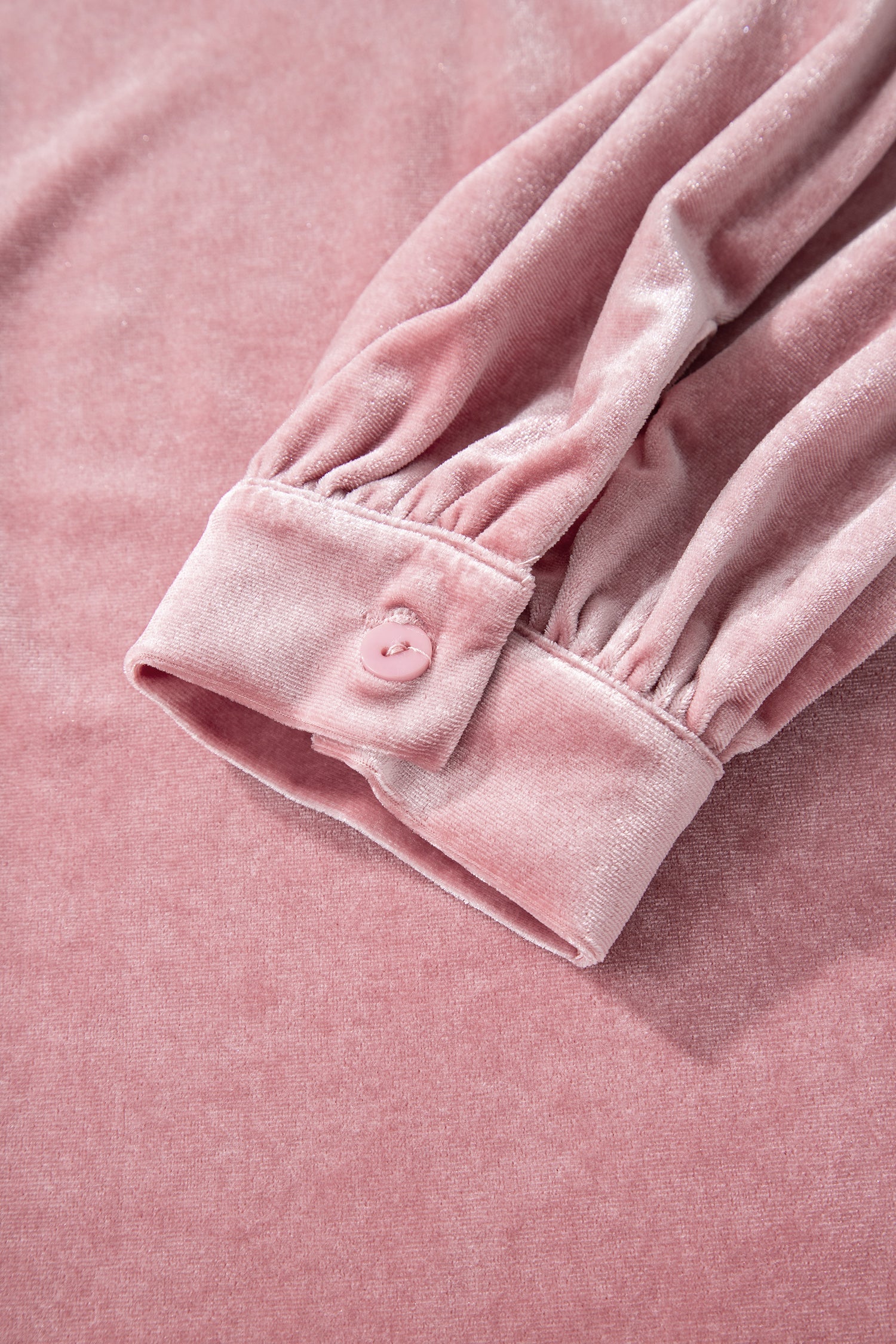 Velvet Ribbon Bow Knot Long Sleeve Blouse - eAura