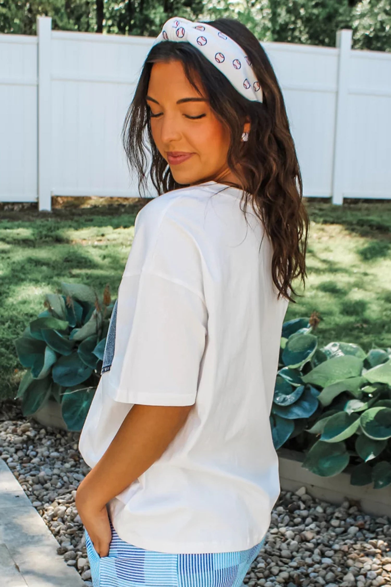 Colour Block Chest Pocket Patched Casual Short Sleeve Top