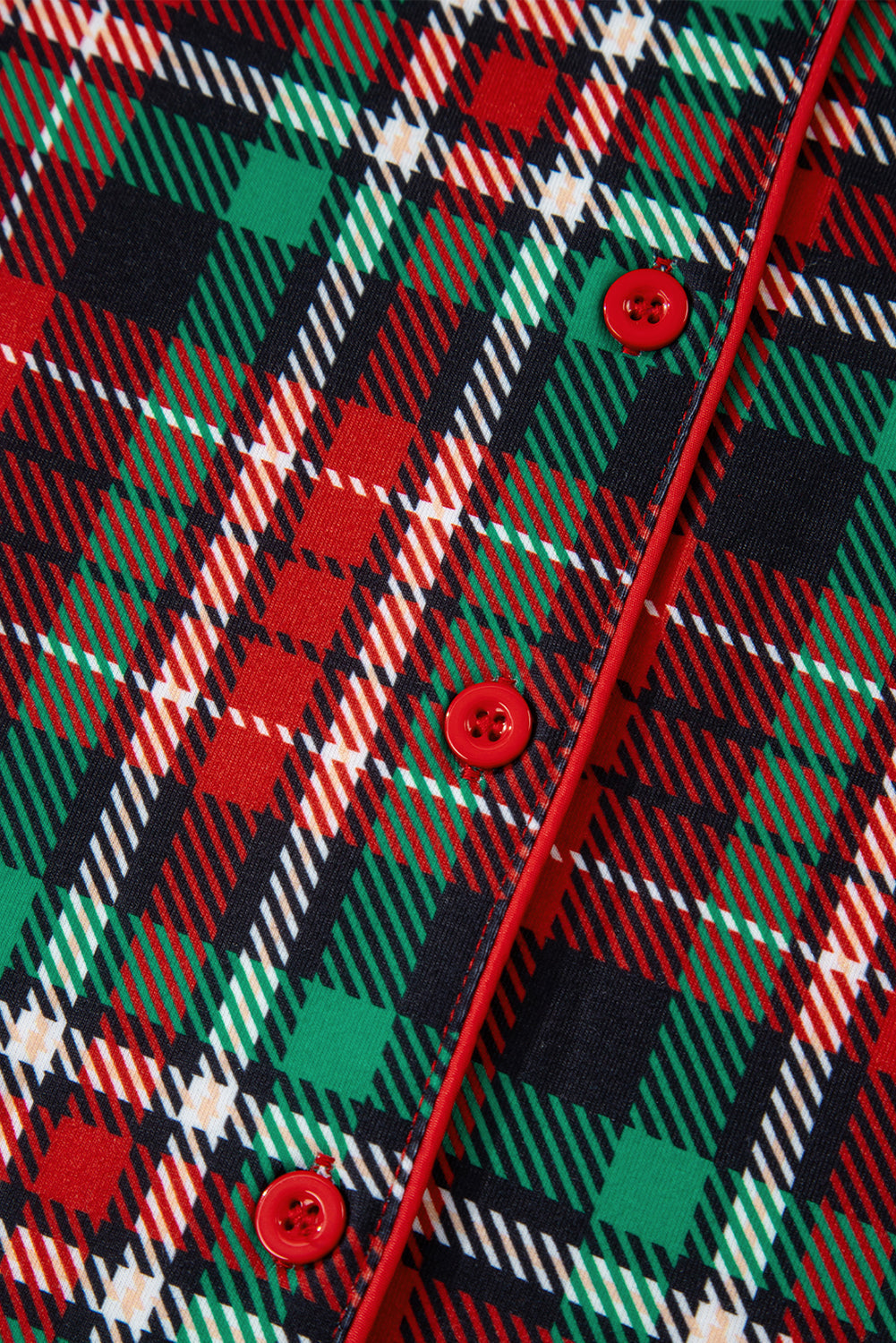 Retro Plaid Leopard Print Patchwork Long Sleeve Shorts Pajama Set - eAura