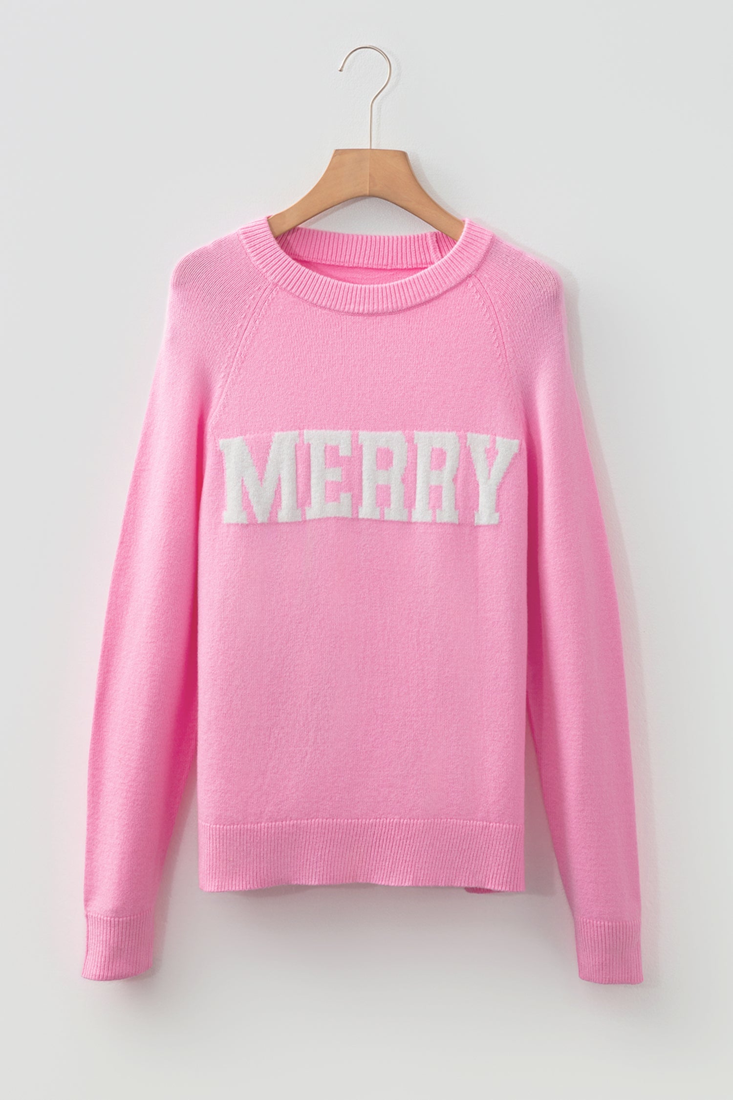MERRY Christmas Raglan Sleeve Sweater - eAura
