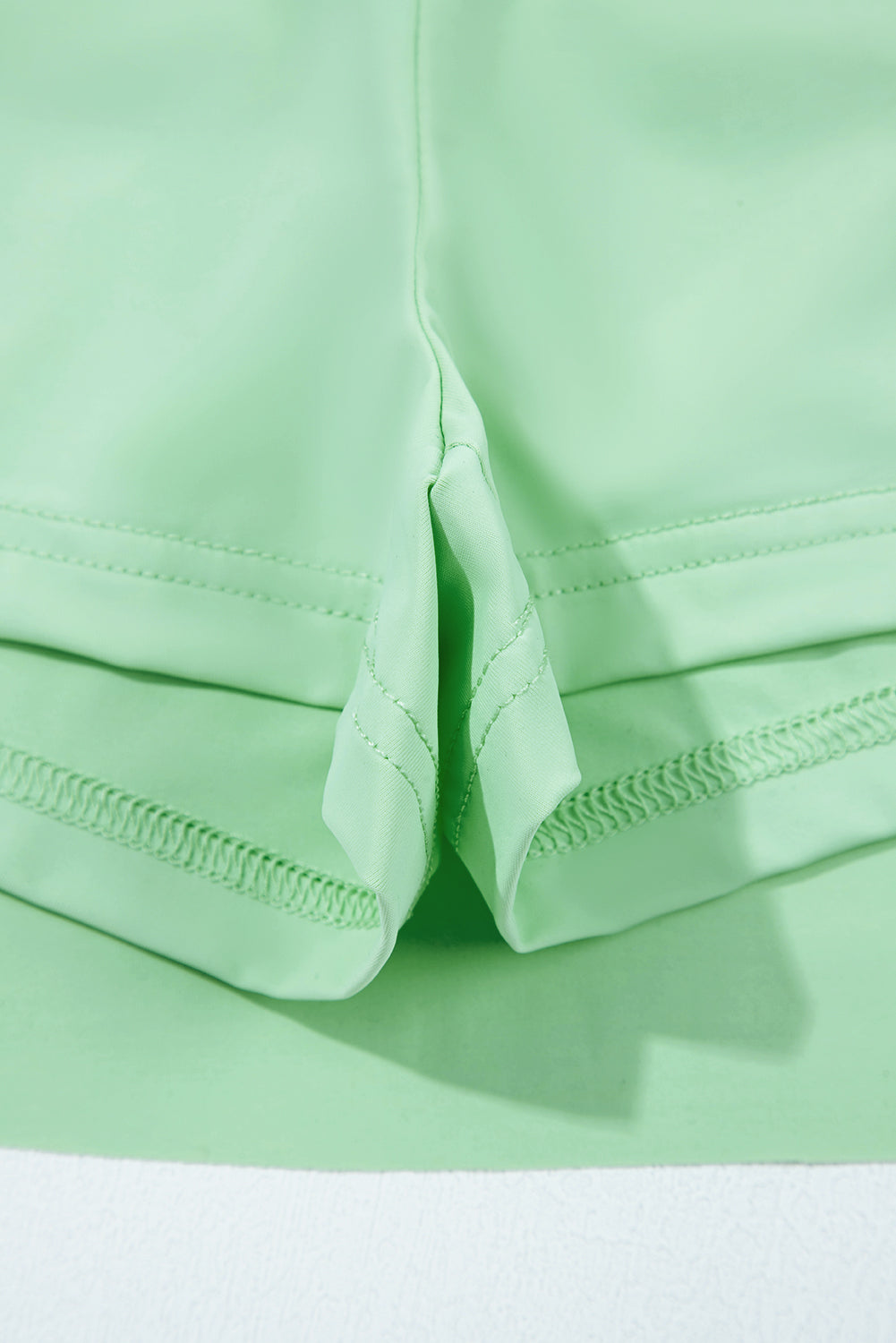 Light Green Drawstring High Waist Lined Tennis Skorts eAura