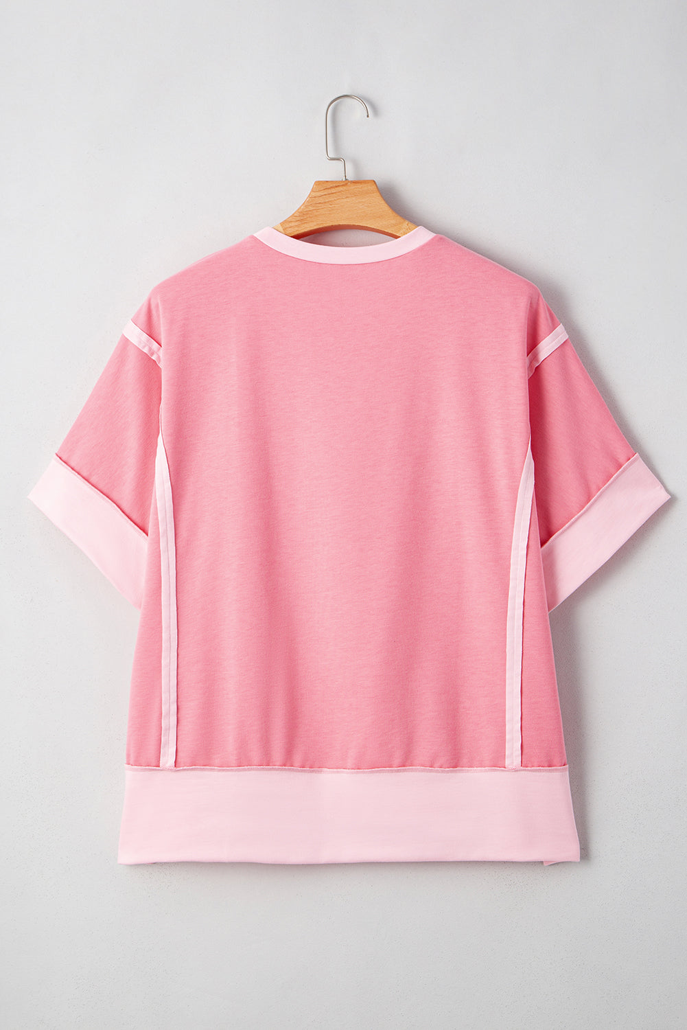 Patchwork Half Sleeve Plus Size T-Shirt BB Fashion Outlet