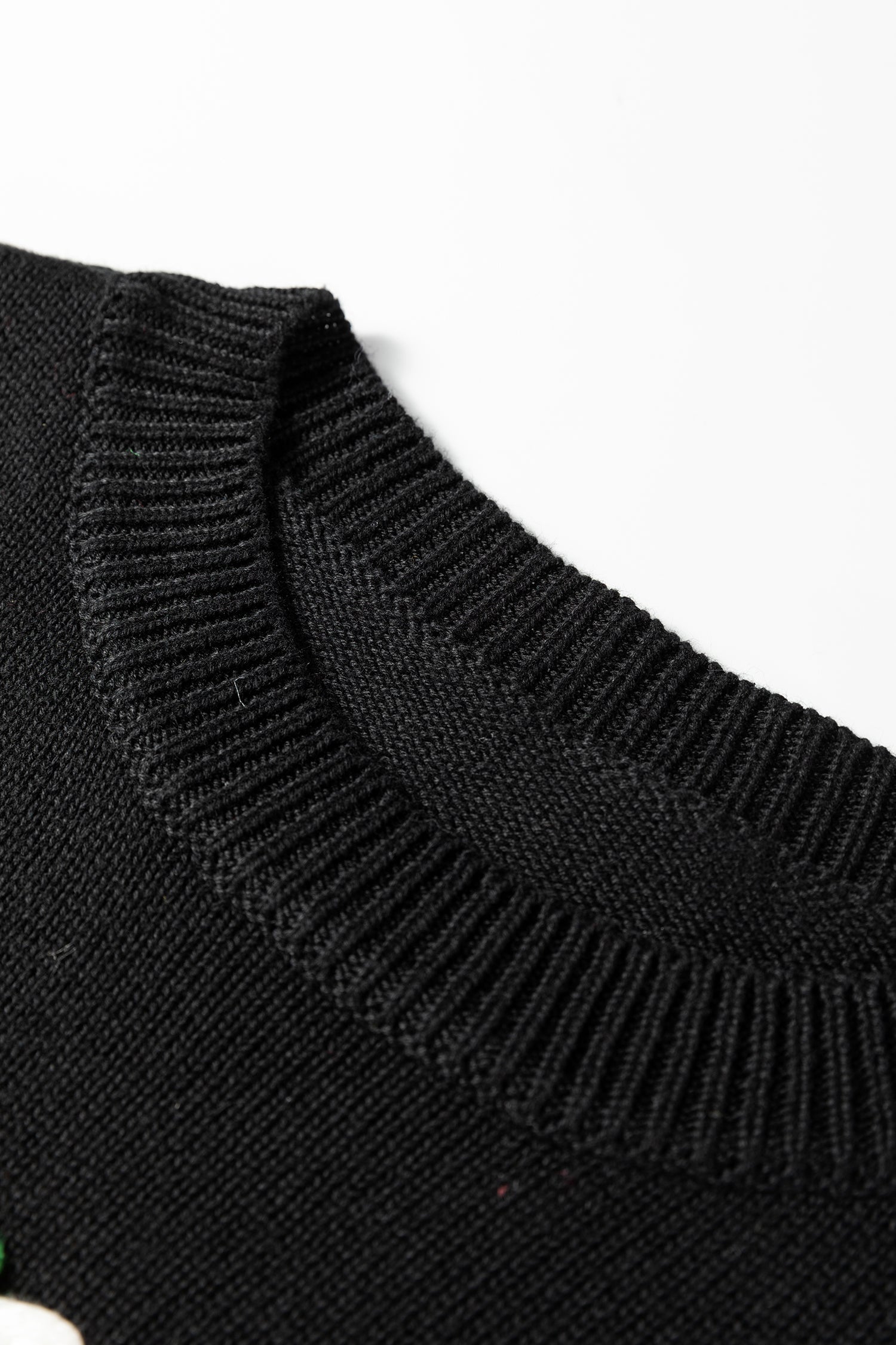 Merry Colourful Dot Detail Christmas Drop Shoulder Sweater - eAura