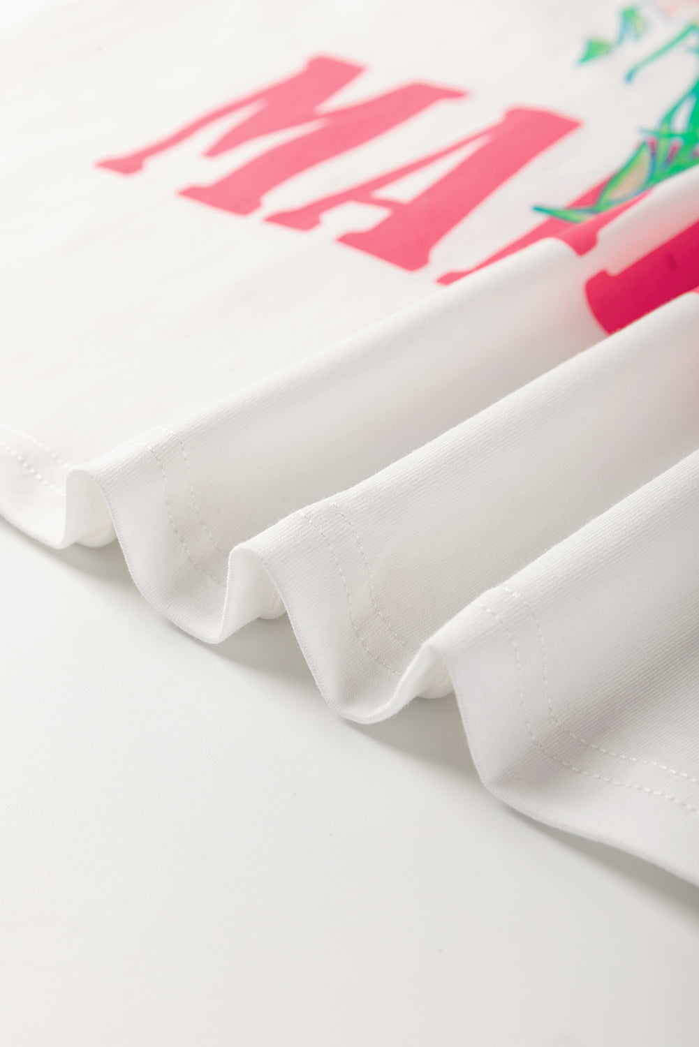 White FLOWER MARKET Graphic T Shirt BB Fashion Outlet