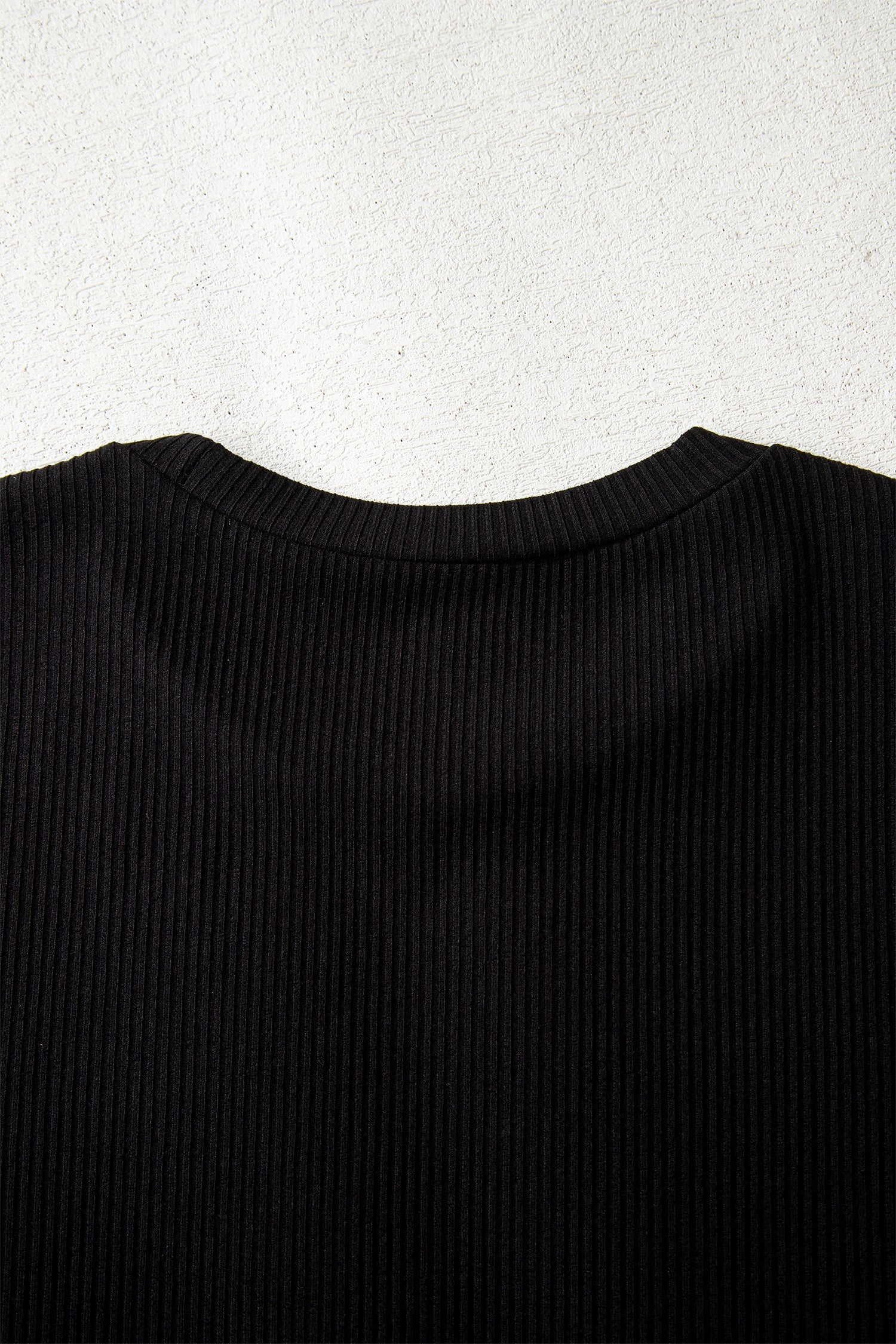 Ribbed Long Sleeve Crew Neck Bodysuit - eAura