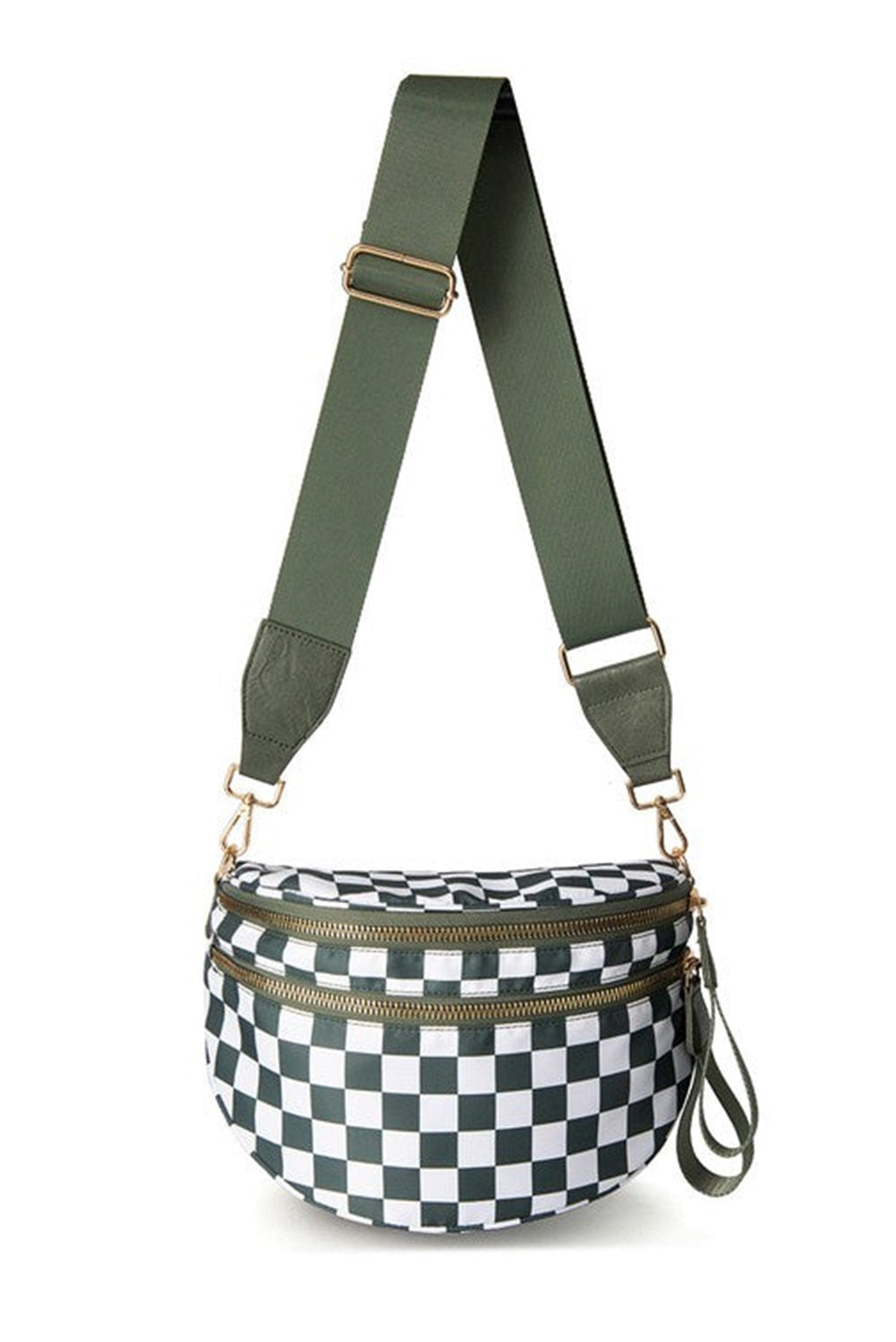 Print Wide Strap Large Crossbody Bag