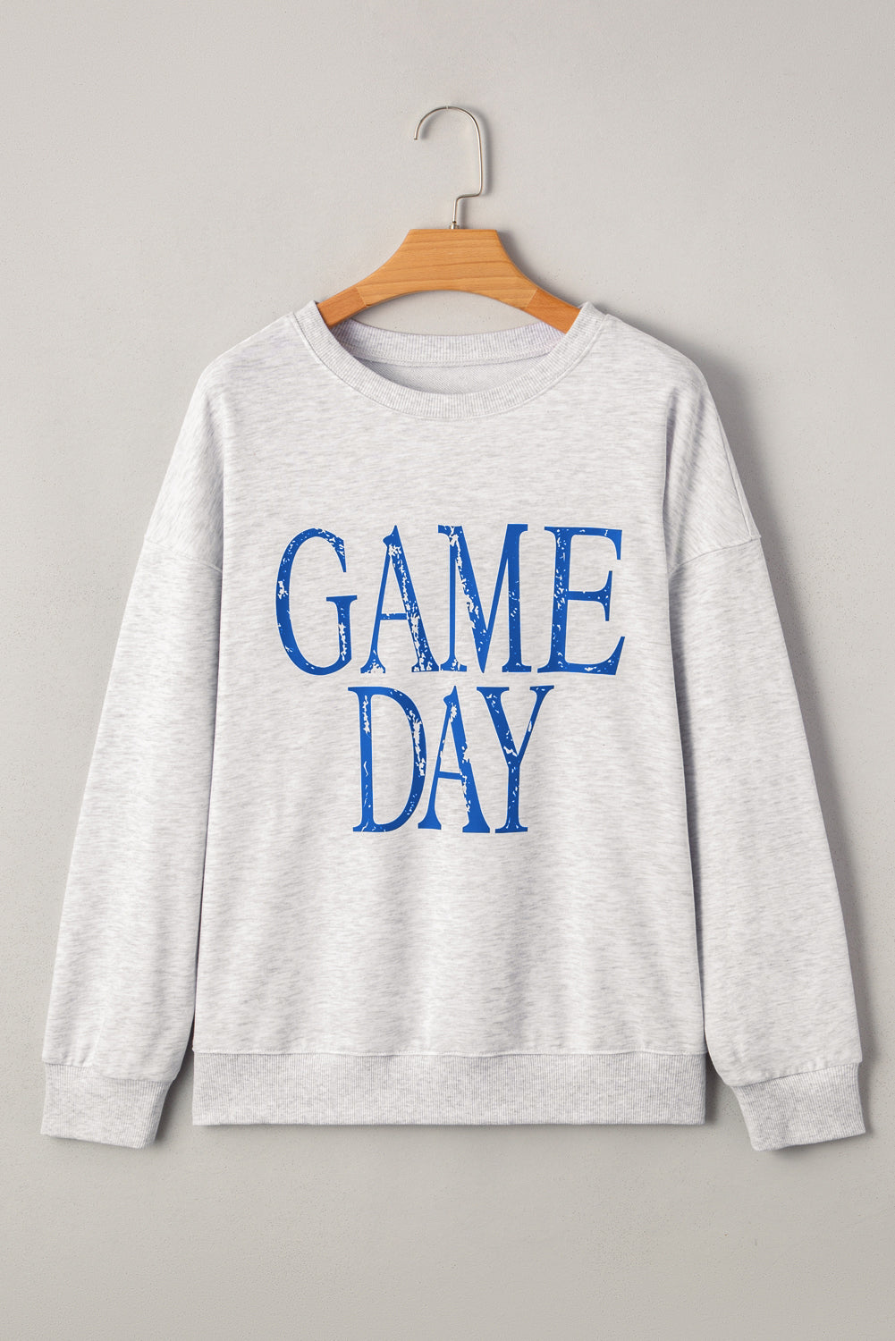 Vintage Washed GAME DAY Graphic Baggy Sweatshirt - eAura