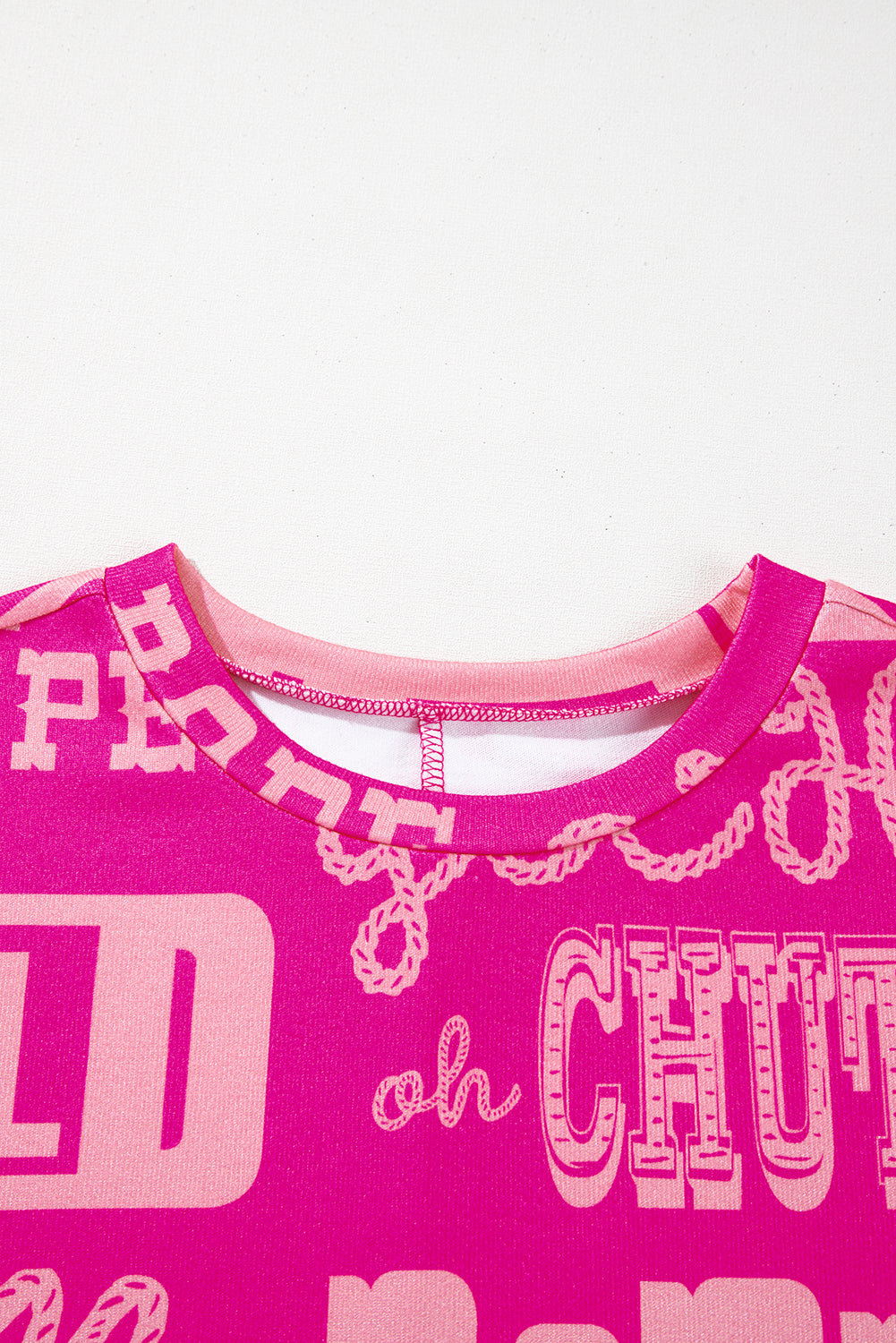 Rose Howdy Cowboy Letter Printed Western Fashion Tee eAura