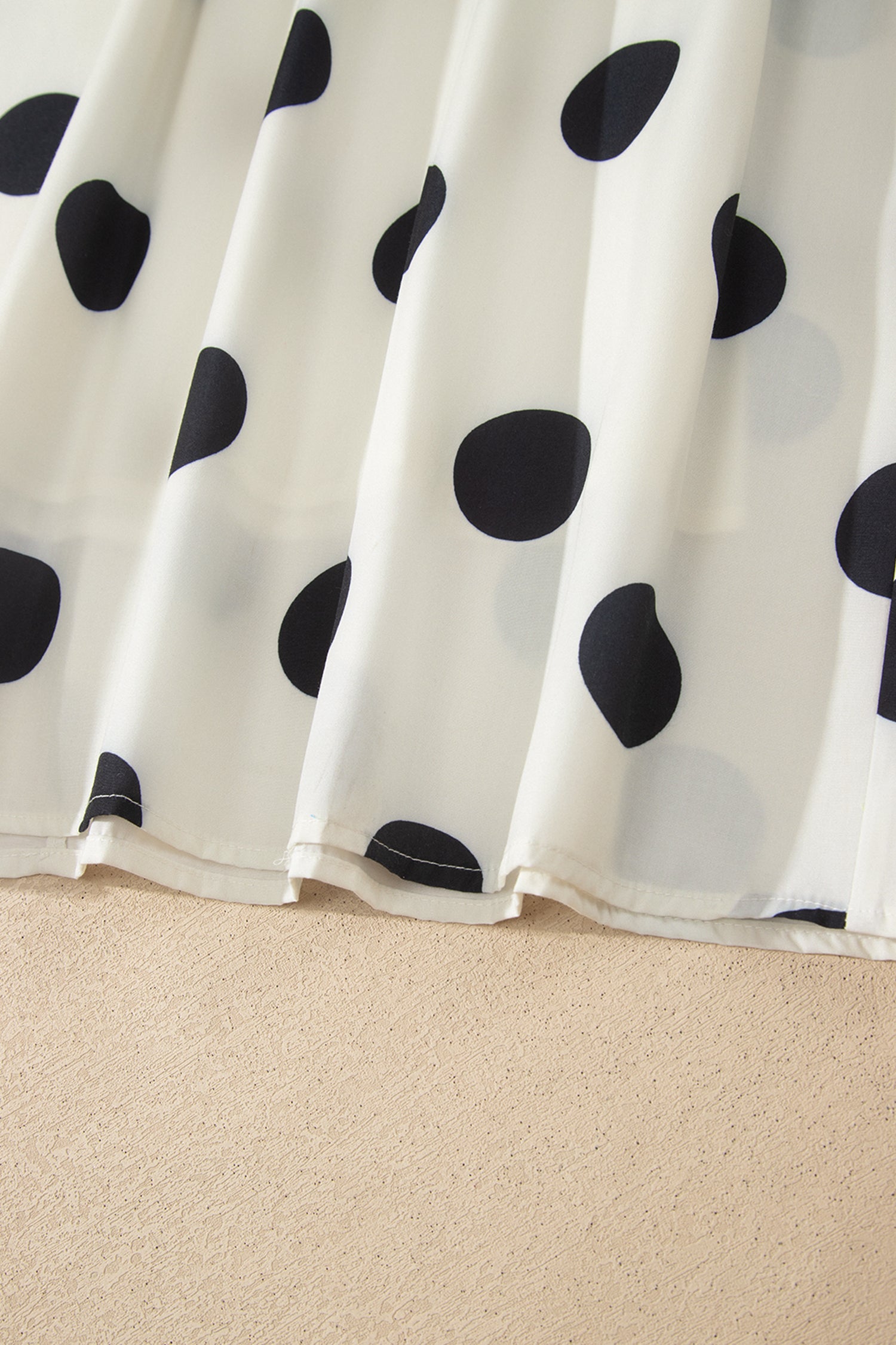 White Polka Dot Spaghetti Strap Maxi Dress