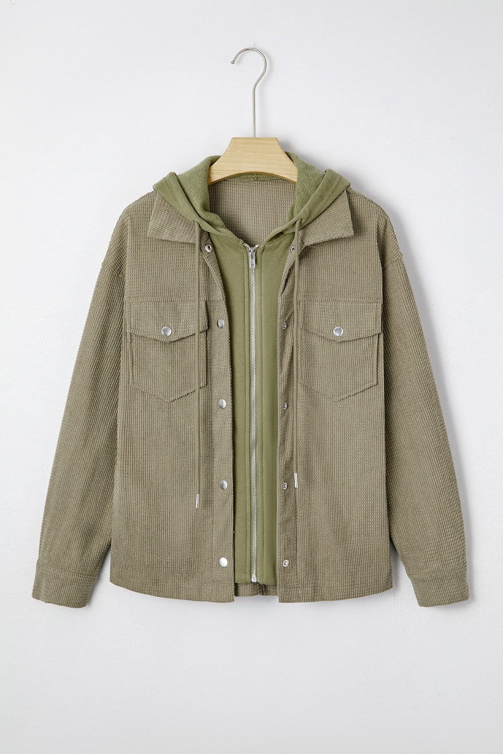Textured Hooded Jacket - eAura