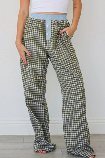 Preppy Gingham Boxer Trousers - eAura