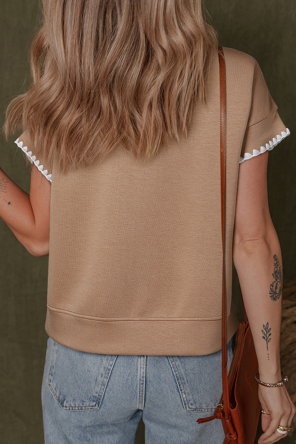 Ric Rac Ribbed Edge Crewneck T-Shirt eAura