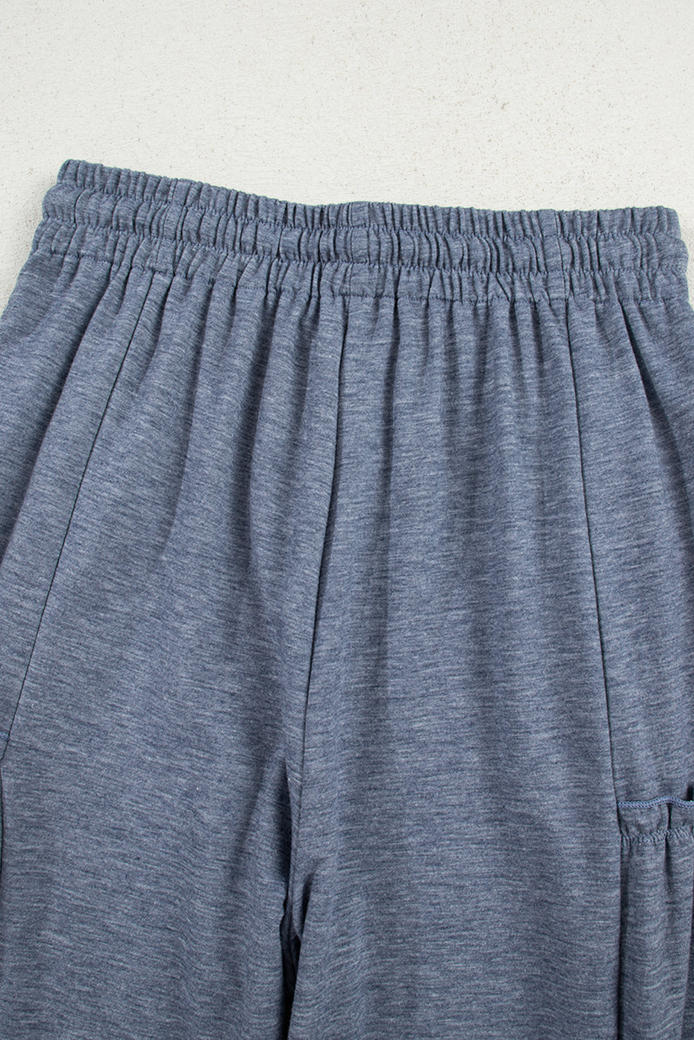Wide Leg Drawstring Elastic Waistband Trousers - BB Fashion Outlet