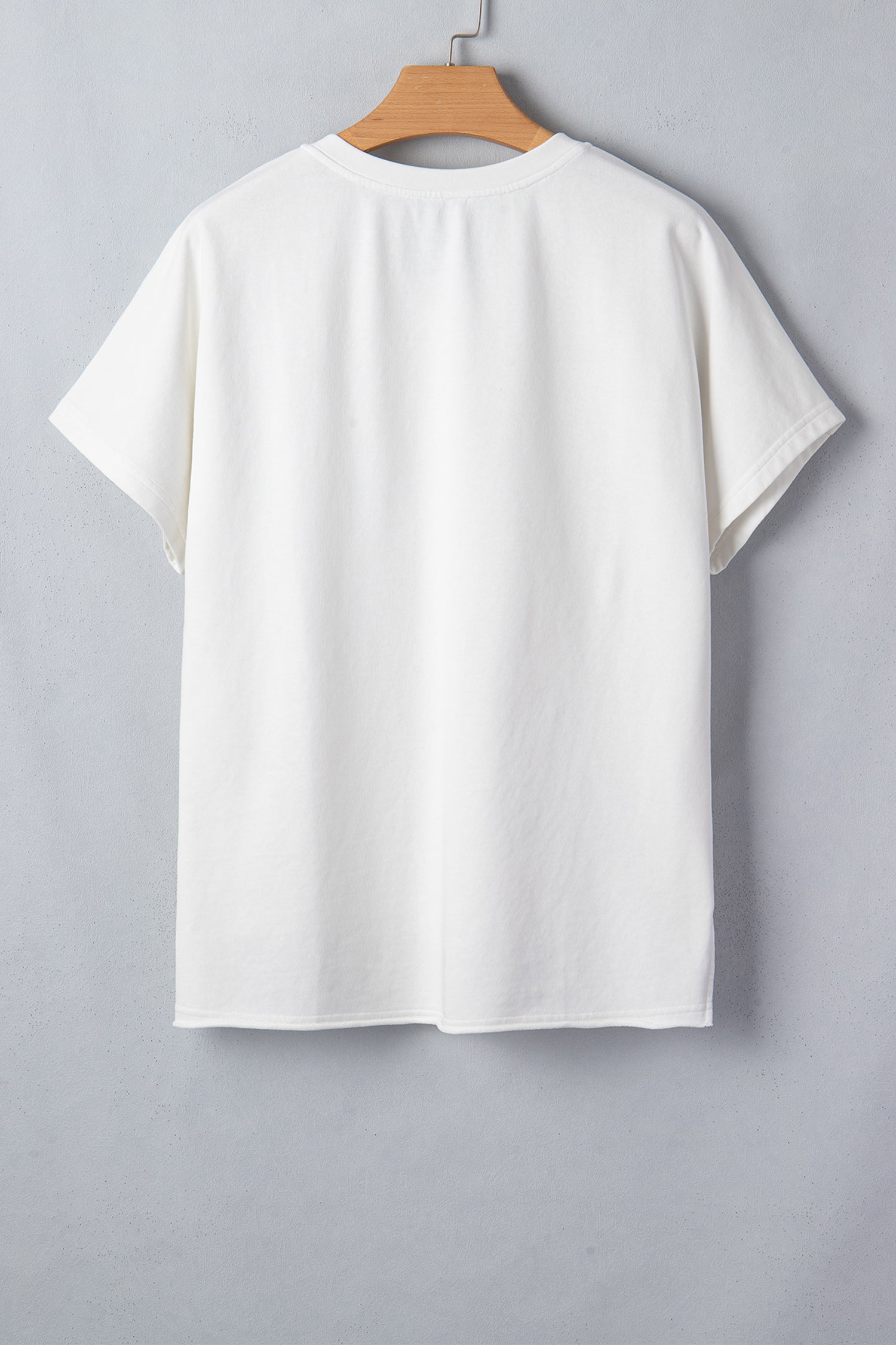 Star Patched Mineral Washed Notched Neck Tee