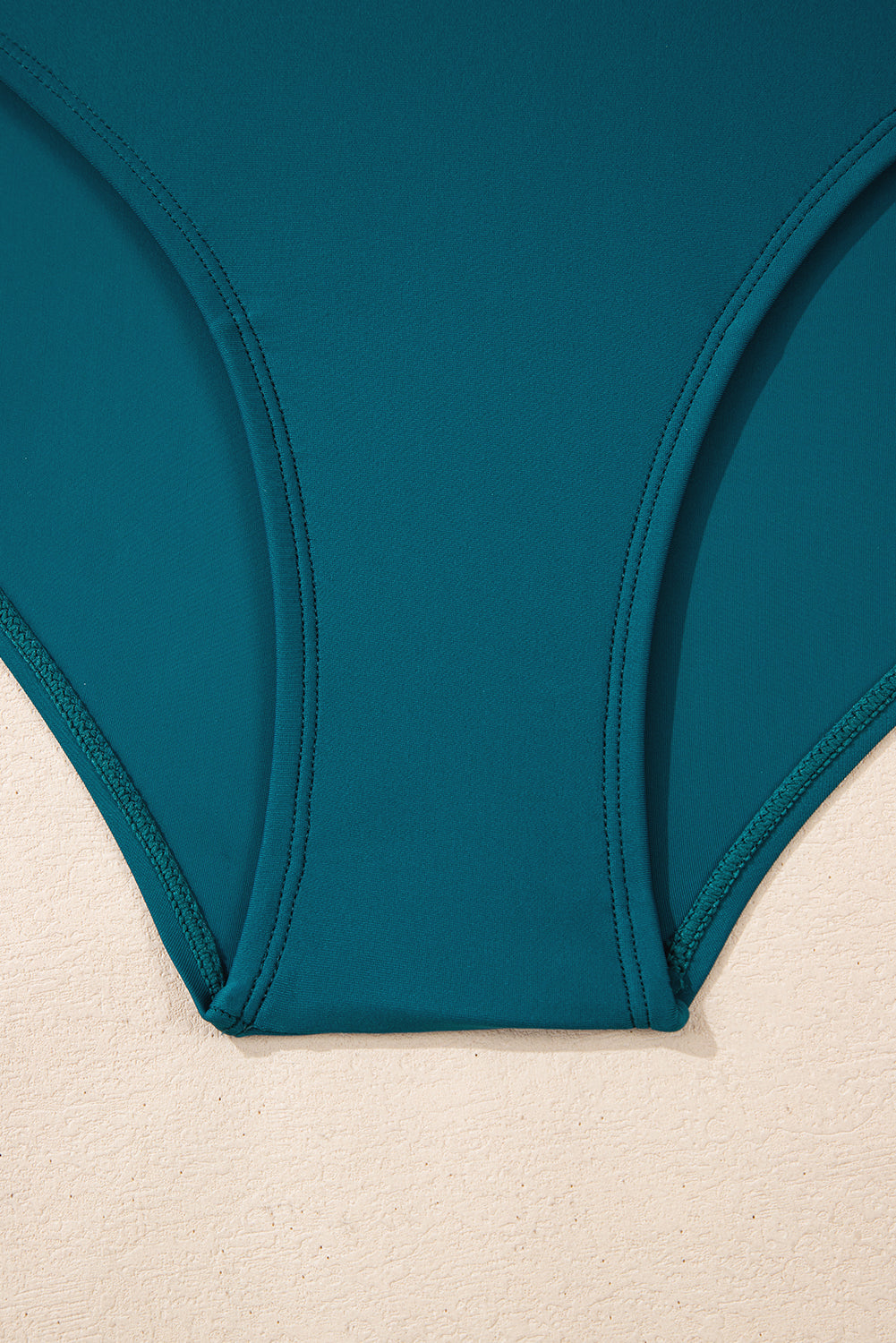 Sea Green Adjustable Straps Cutout Ruched Knot Slit One Piece Swim Dress BB Fashion Outlet