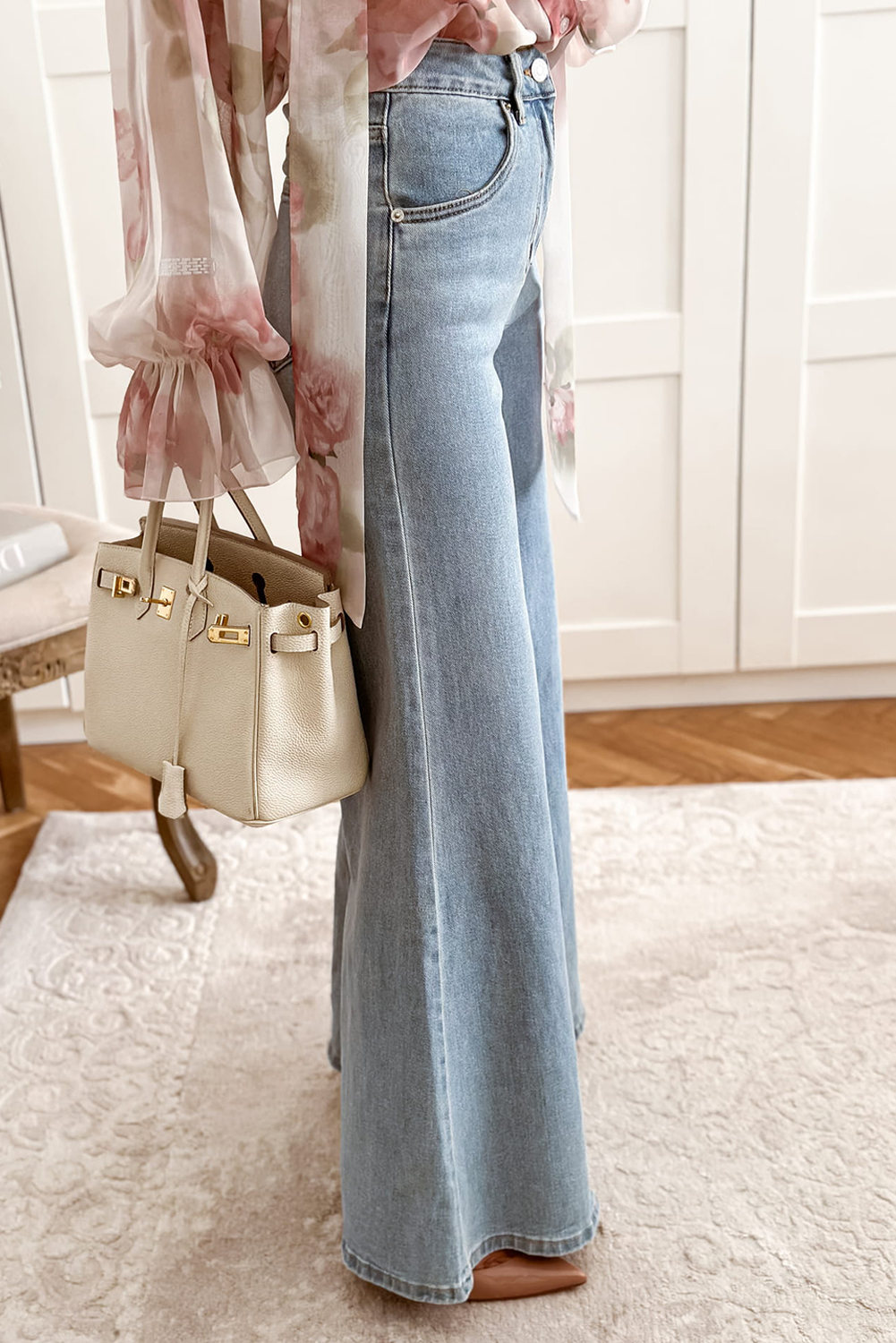 High Waist Button Zip Fly Bell Bottom Jeans Dear-Lover Dropshipping