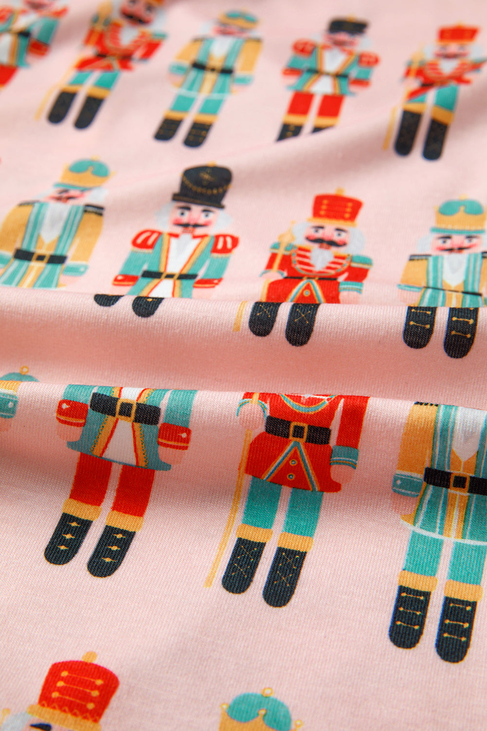 Pink Nutcracker Long Sleeve Button Up and Shorts Pyjamas - eAura