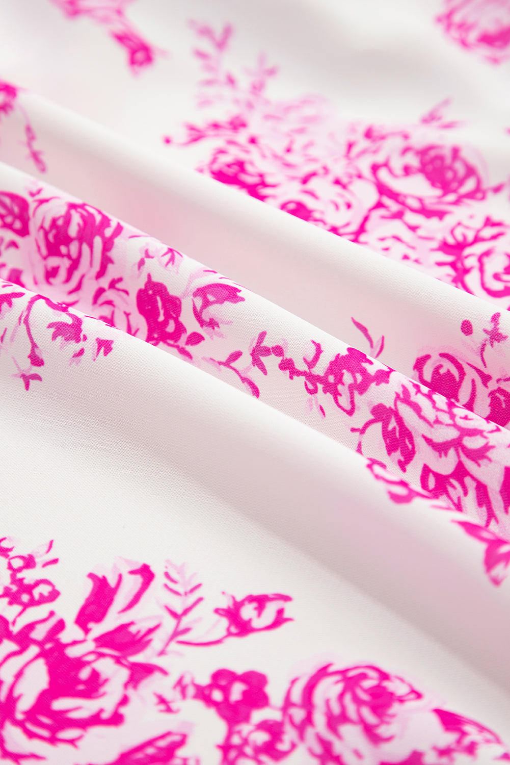 Rose Boho Floral High Waist Ruffle Split Maxi Skirt - eAura