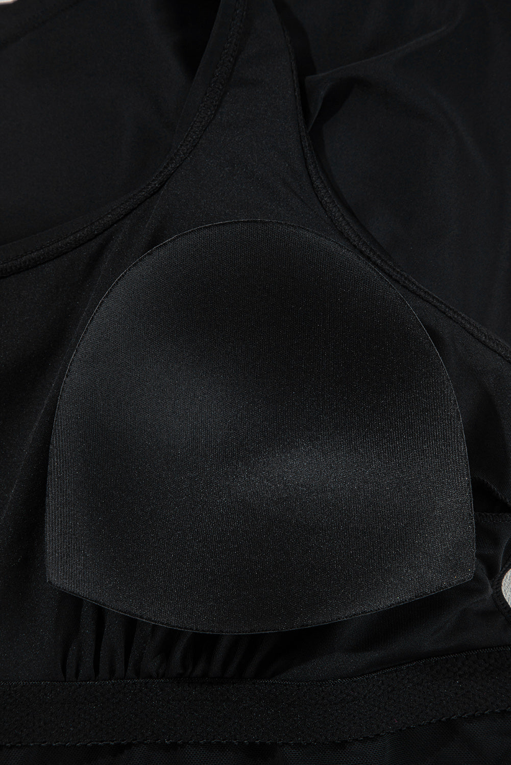 Black Square Neck Knot Plus Size One Piece Swimsuit BB Fashion Outlet