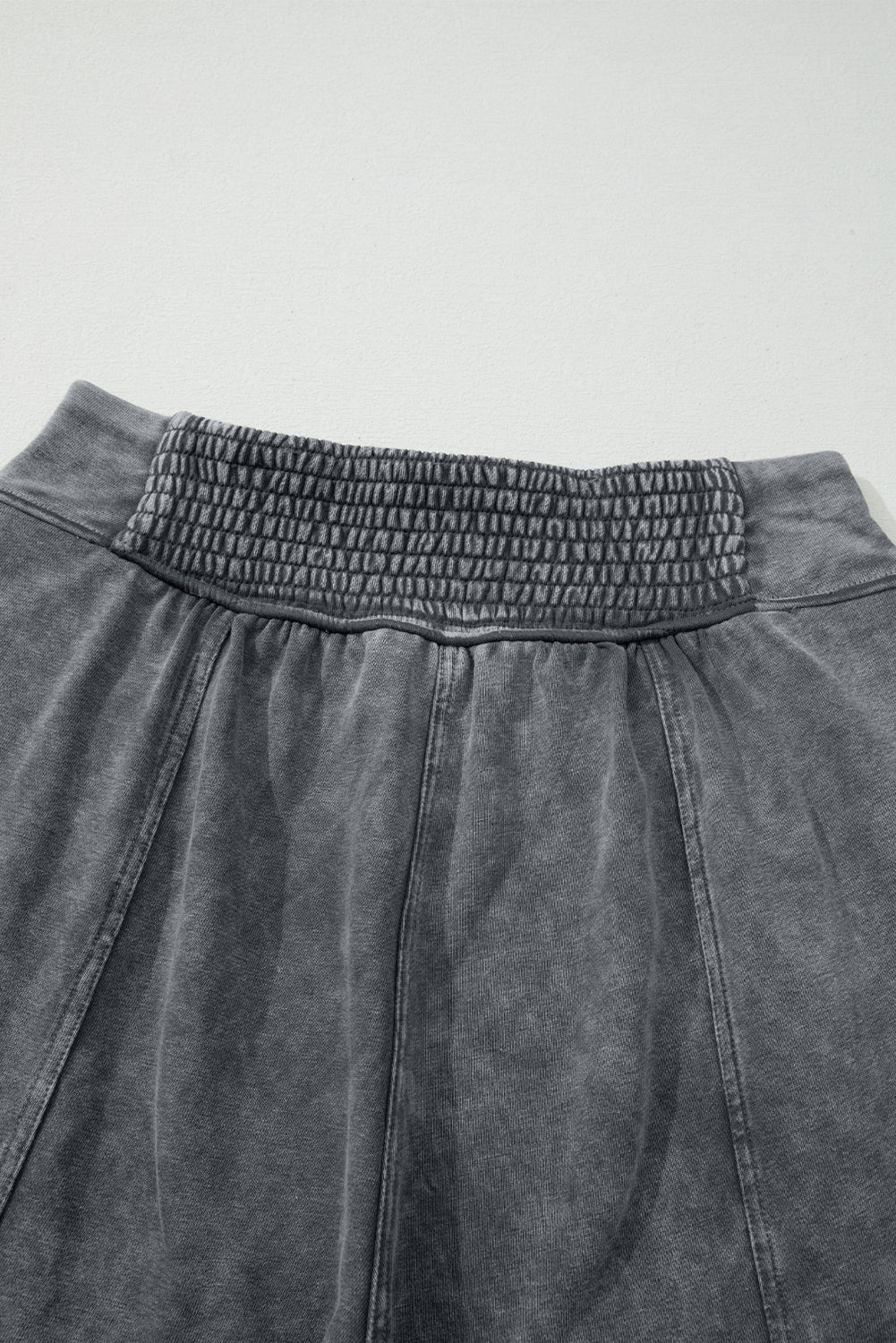 Mineral Wash Jogger Style High Waist Casual Pants - eAura