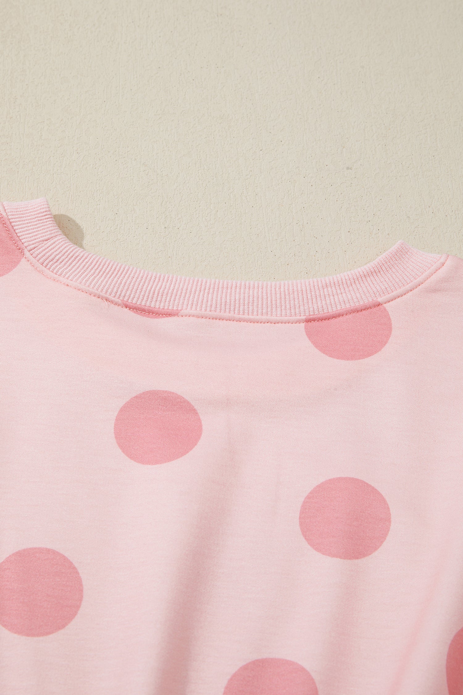 Polka Dot Printed Long Sleeve Flared Mini Dress