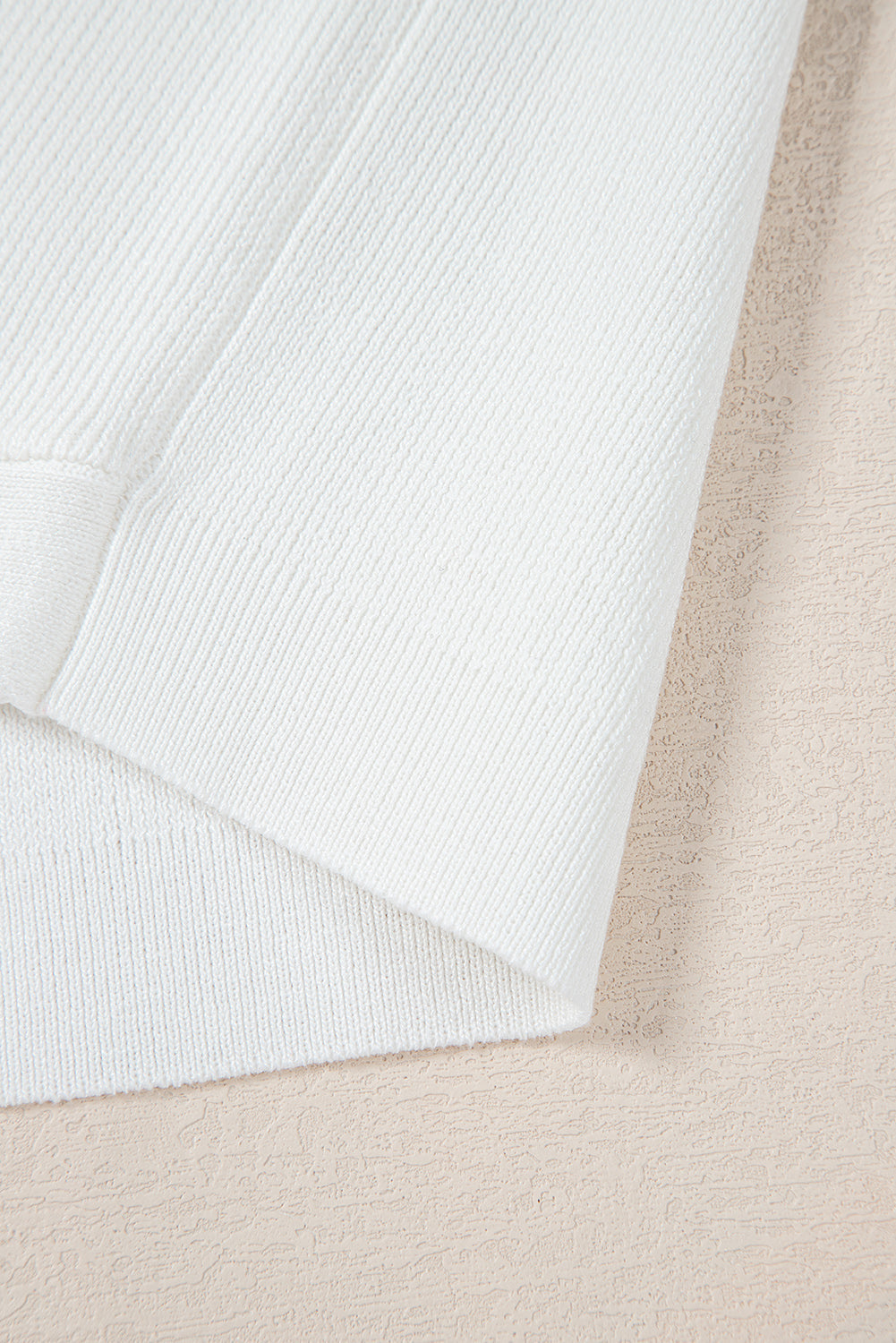 White V Neck Buttoned Sweater Vest eAura