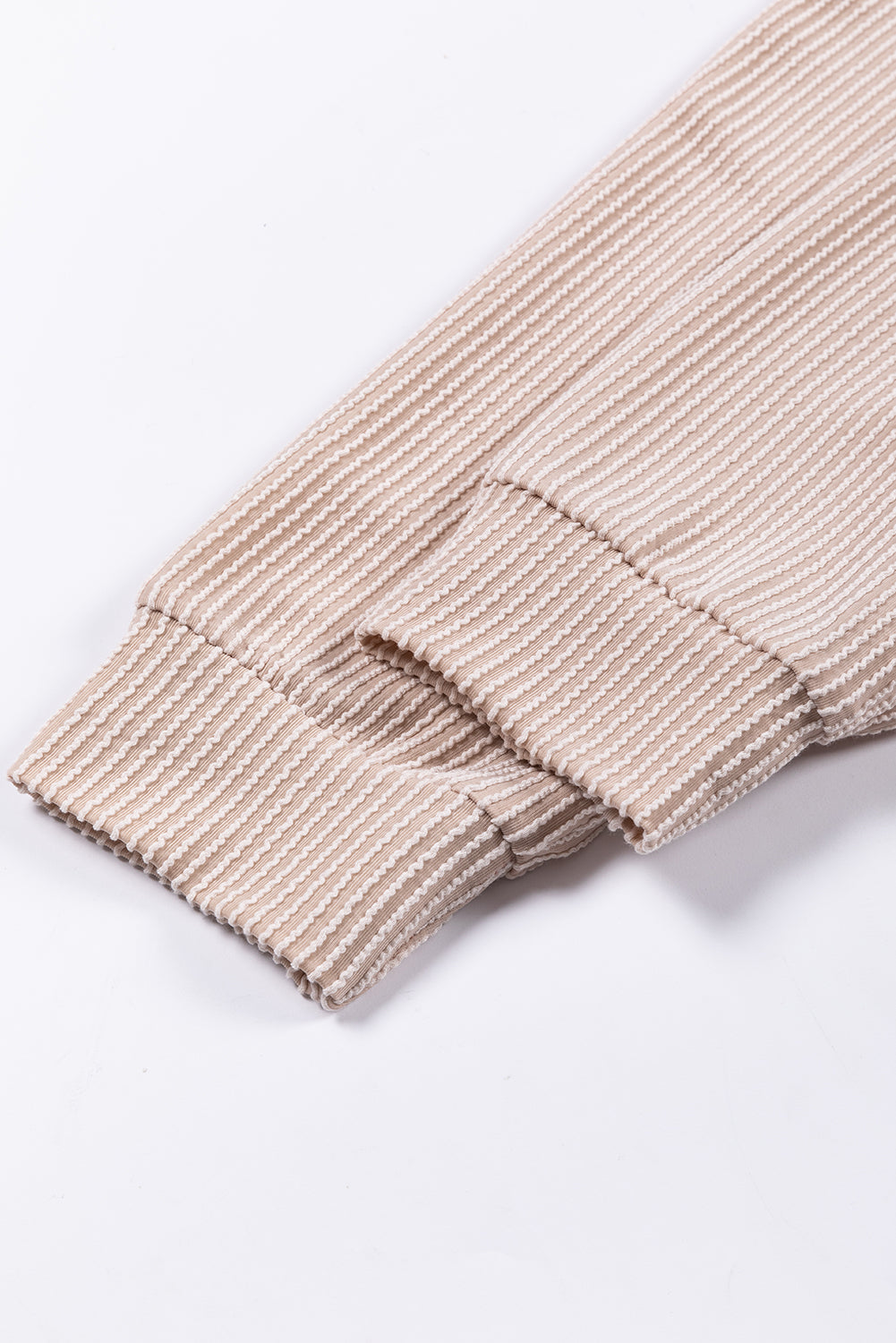 Multicolour Colour Block Long Sleeve Ribbed Loose Top eAura