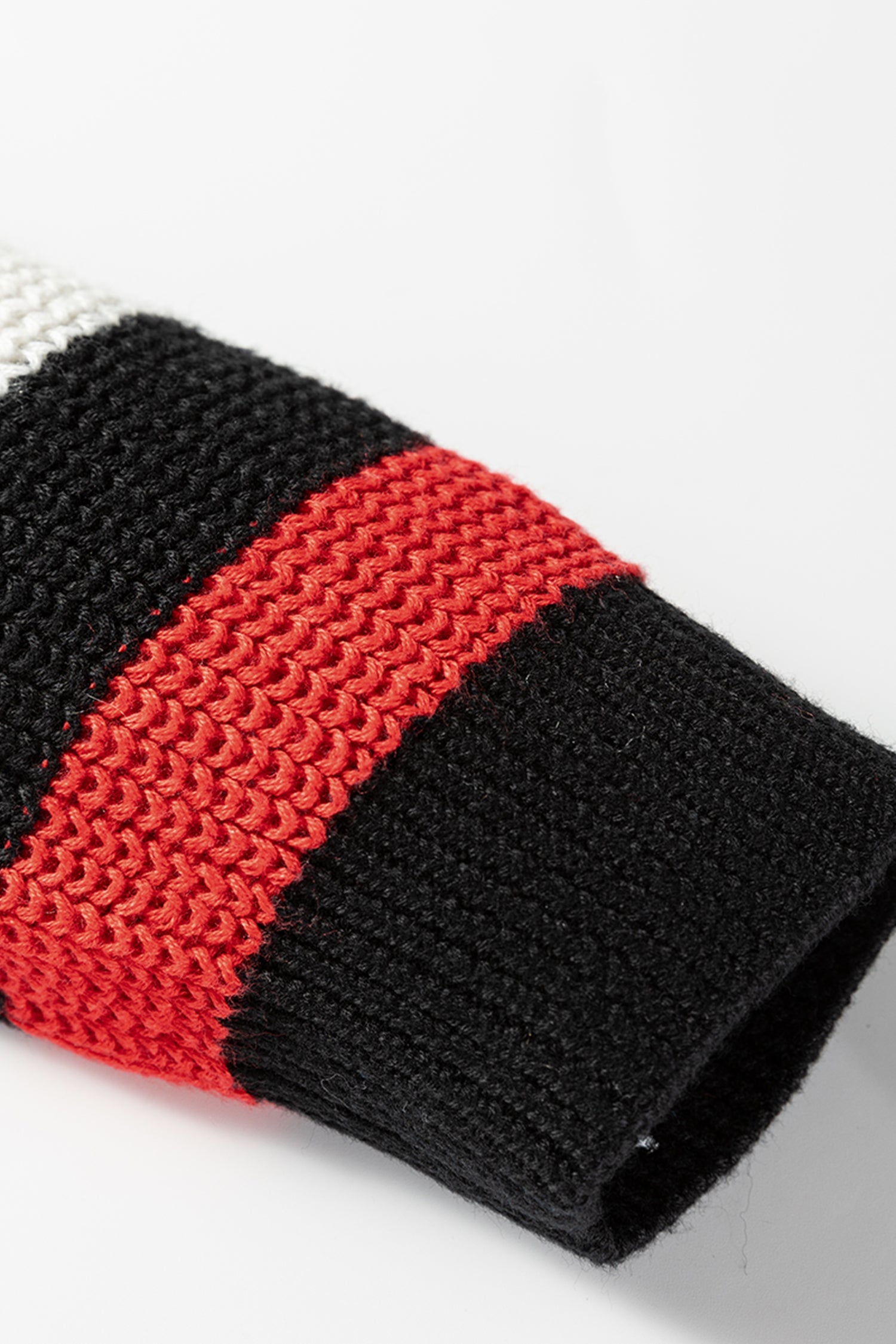 Black Contrast Striped Trim V Neck Drop Shoulder Sweater - Sweaters & Cardigans/Sweaters