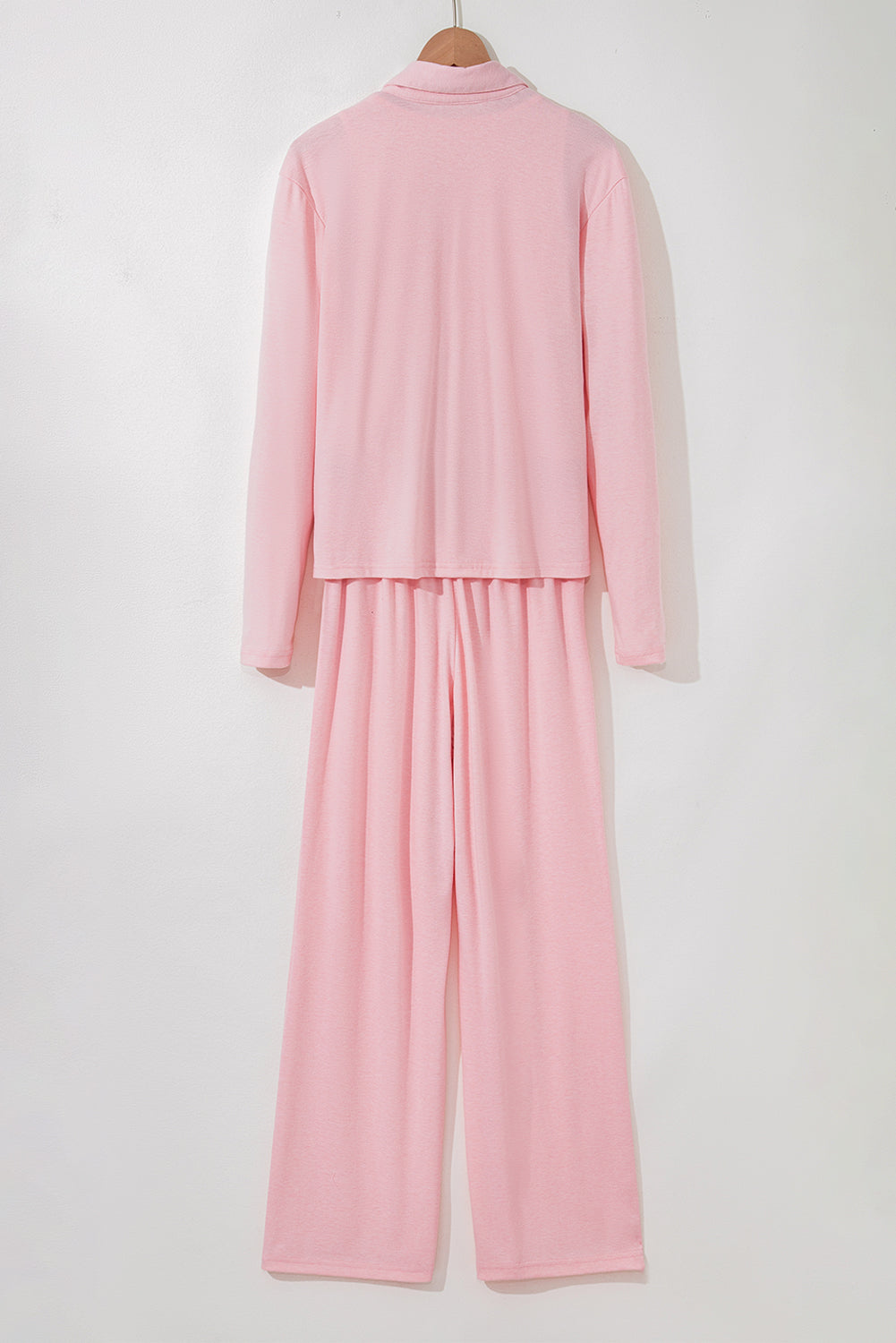 Light Pink 3-Piece Cozy Knit Lounge Set Pyjamas eAura