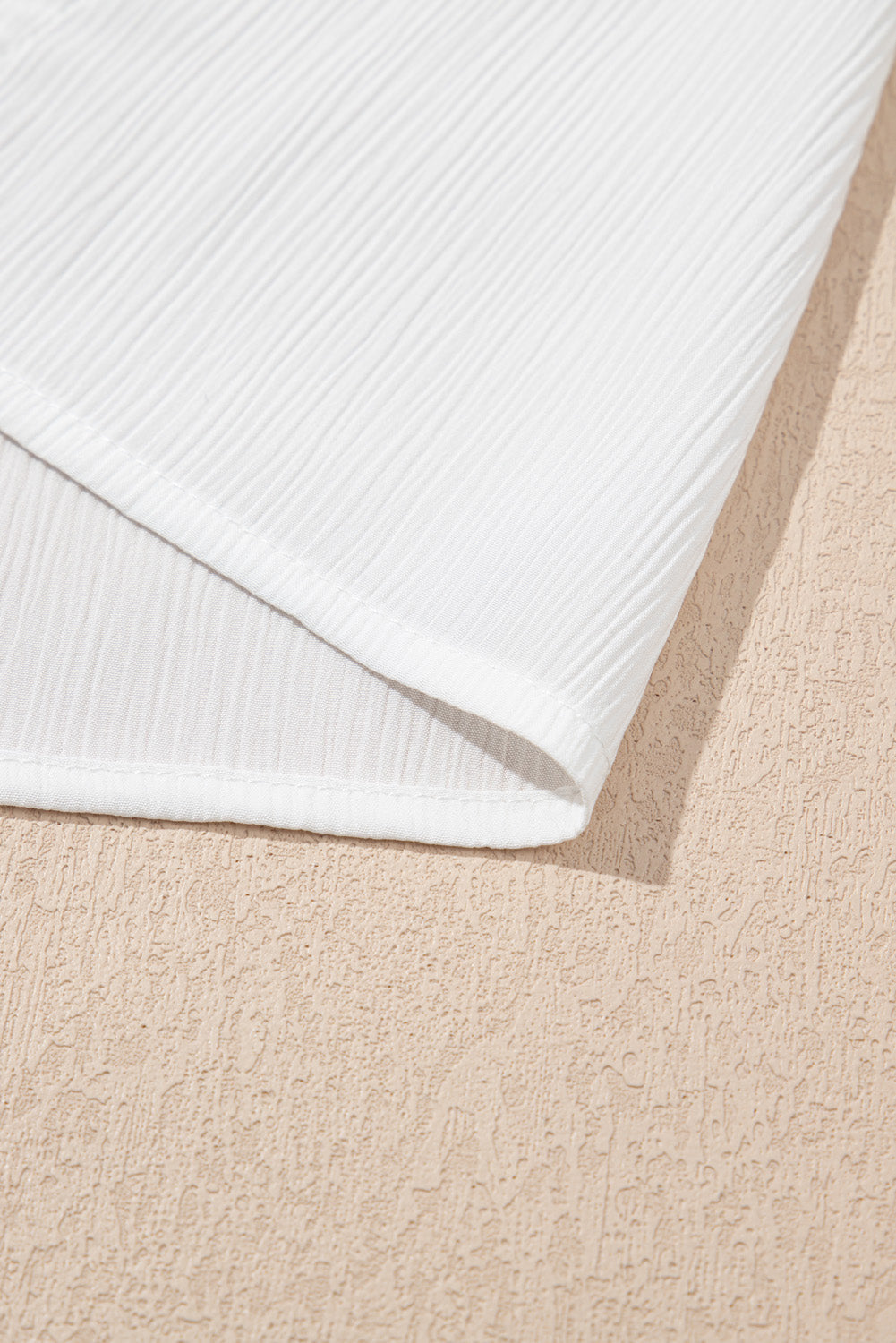 White Colourful Fringed Detail Tassel Tie Neck Short Sleeve Blouse eAura