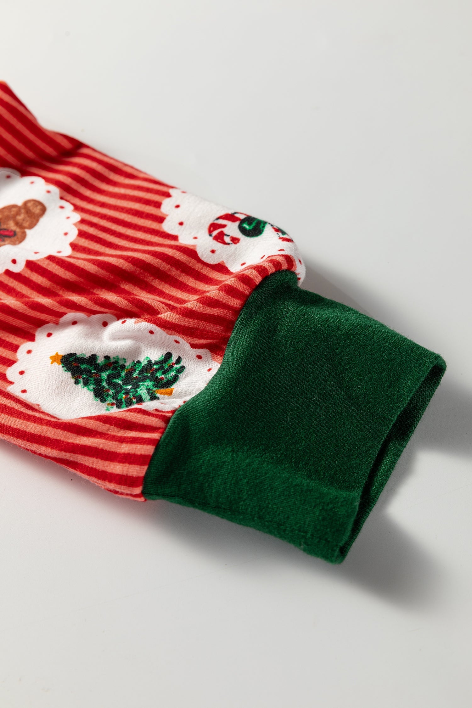 Red Stripe Christmas Fashion Print Pyjama Set - eAura