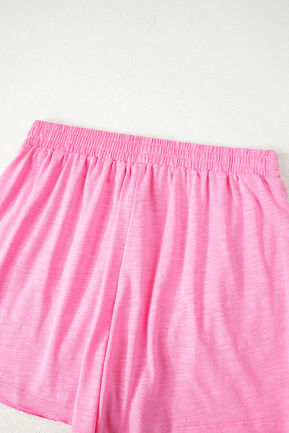 Pink Loose Fit Half Sleeve T Shirt and Skirt Set eAura