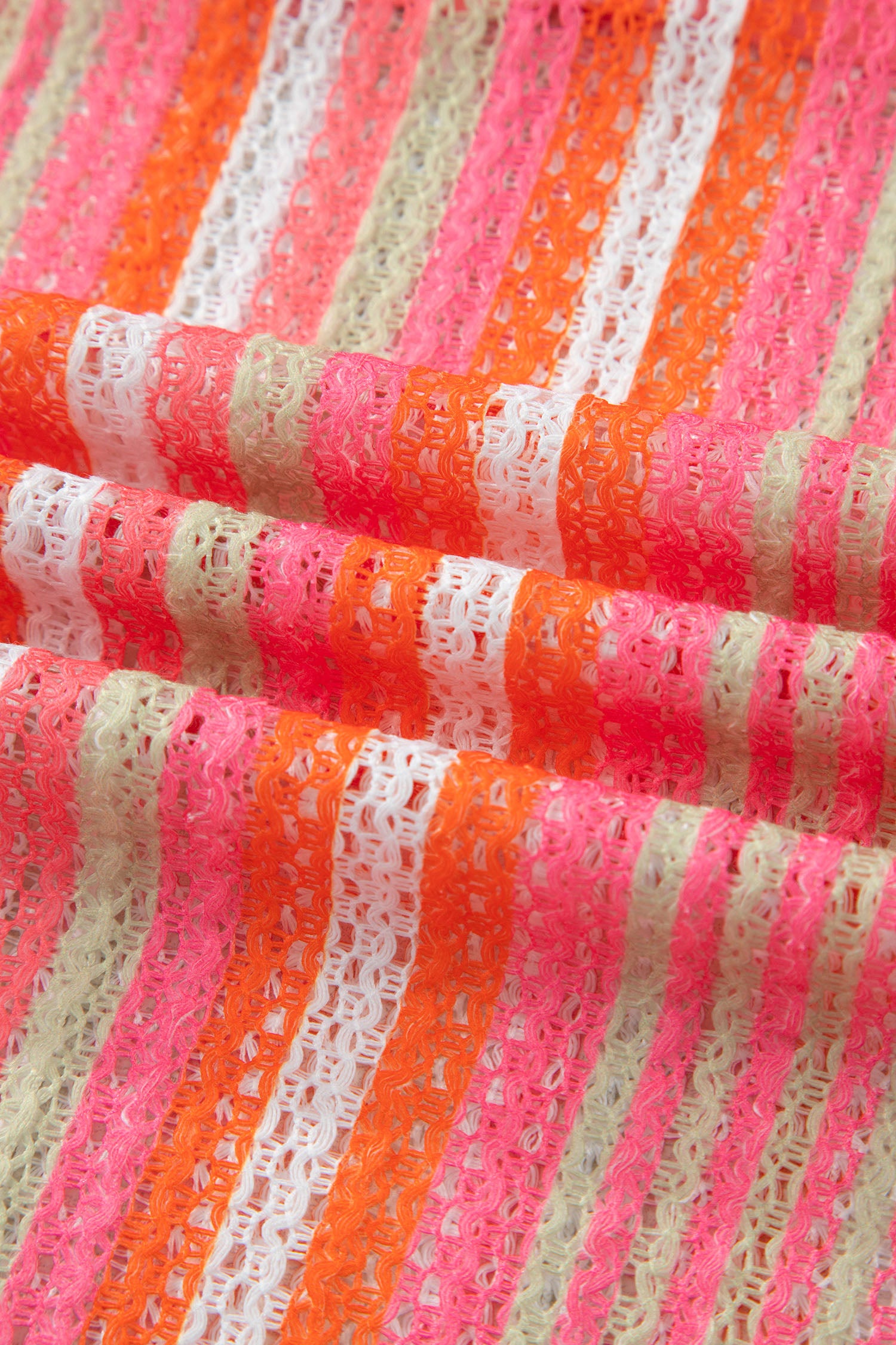 Stripe Ruffled Straps Ribbon Knot Flowy Holiday Maxi Dress