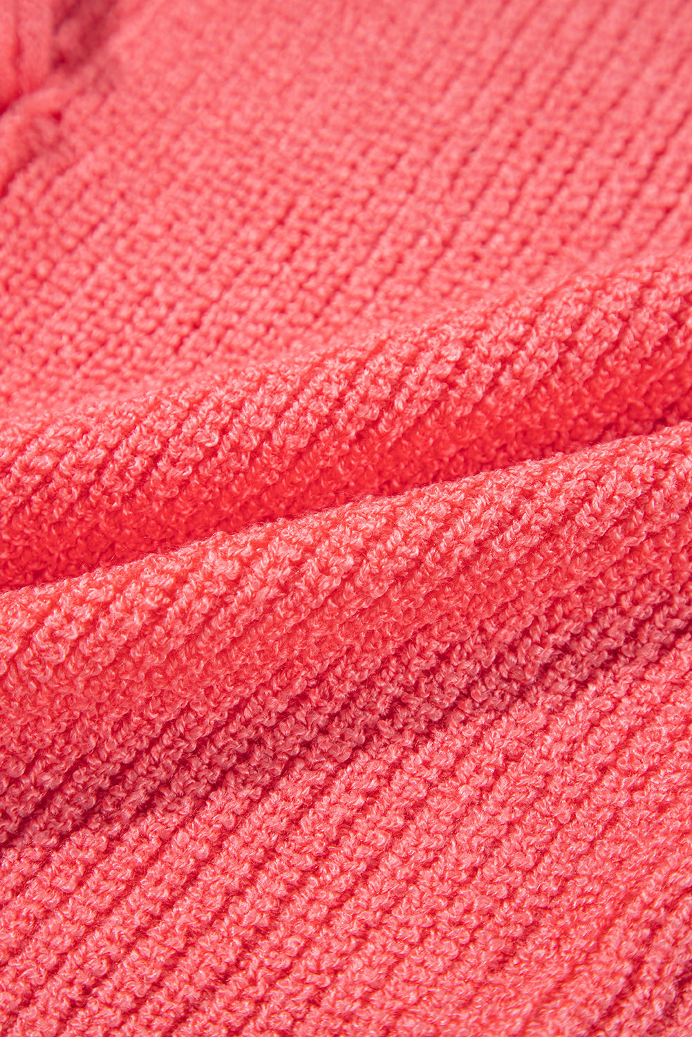 Tomato Red Lace-up Front V Neck Sweater Vest eAura