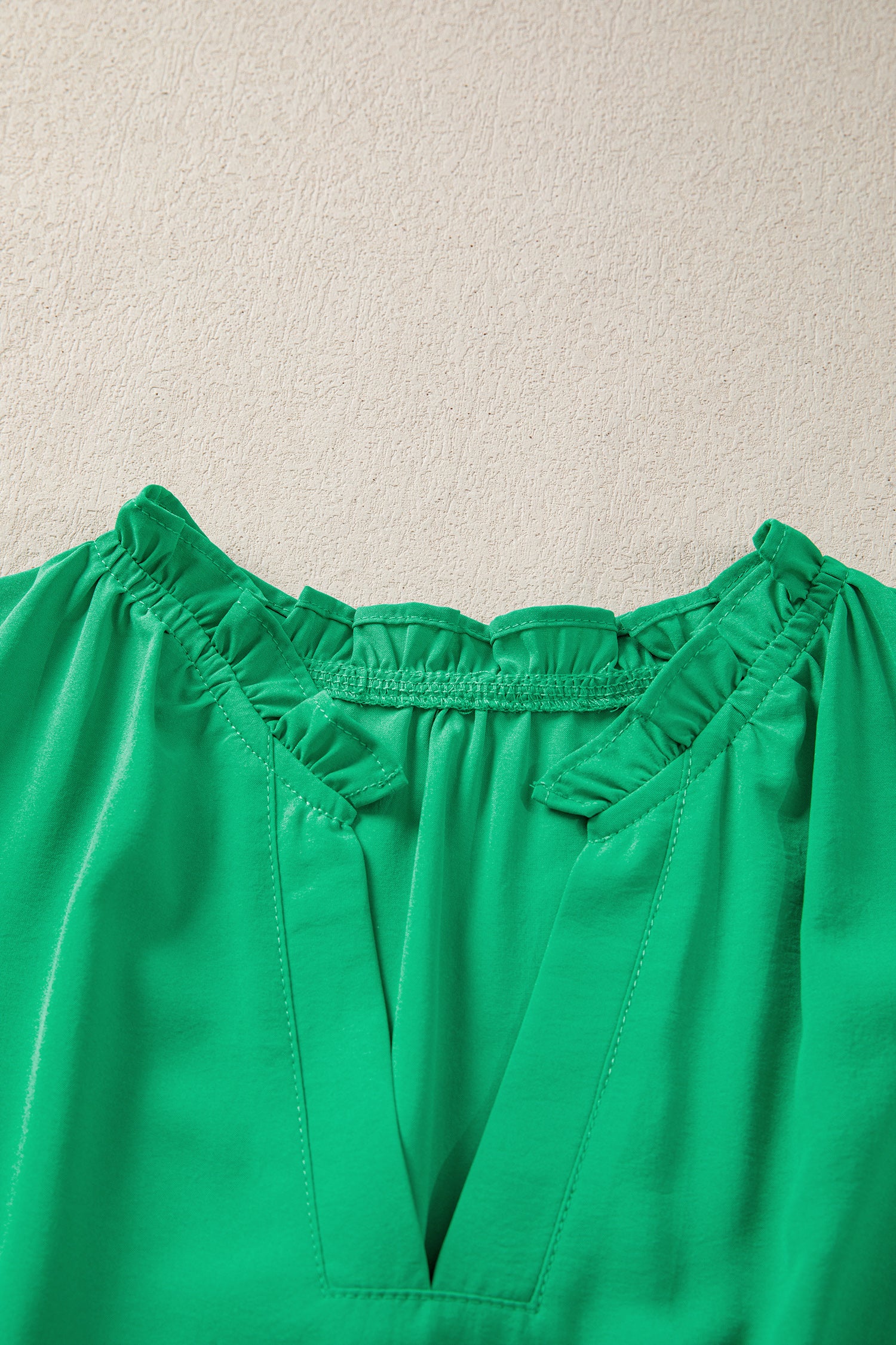 Women's V-Neck Puff Sleeve Tiered Maxi Dress