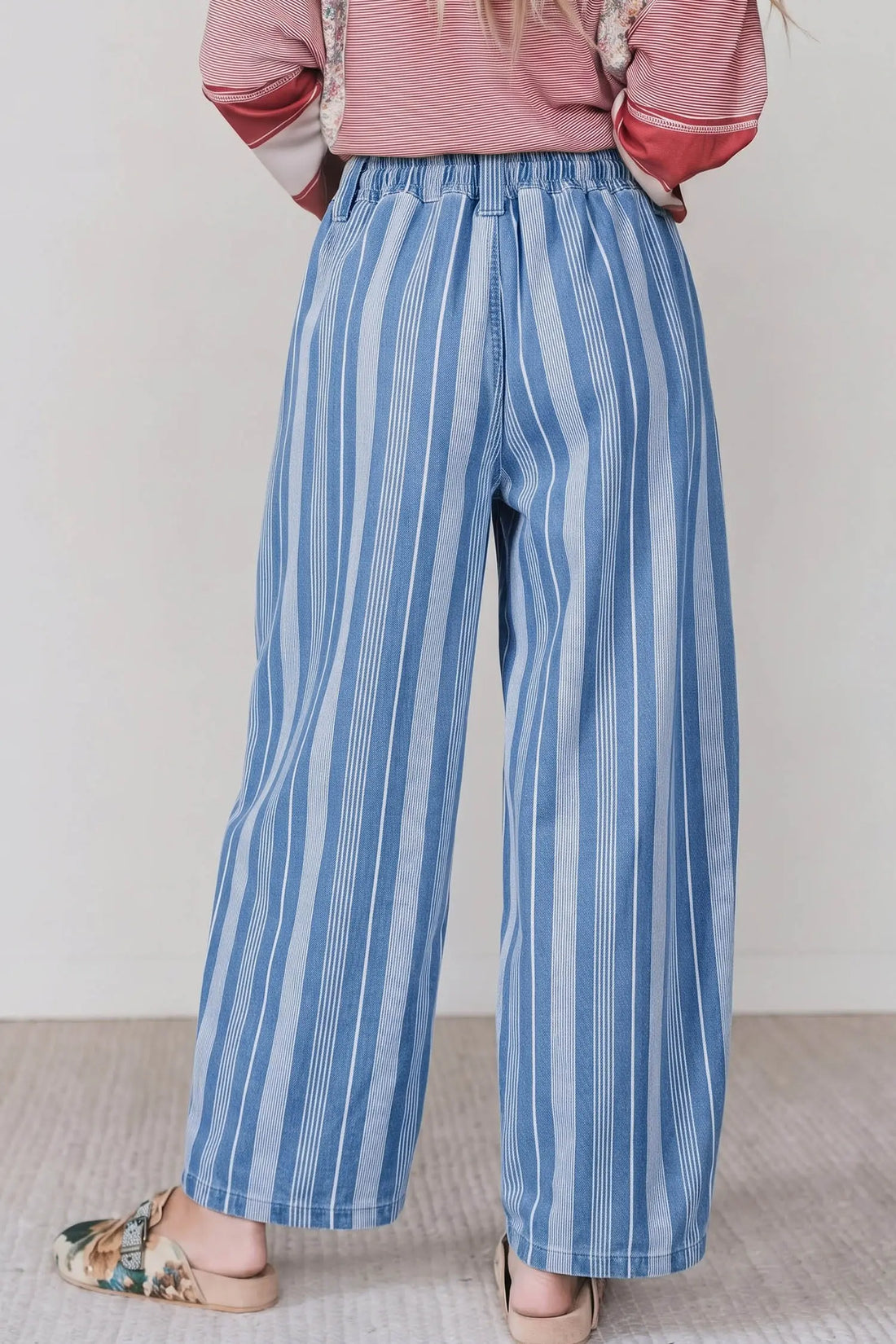 High Waist Wide Leg Lace Up Barrel Jeans