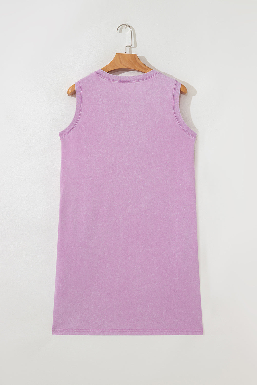 Mineral Wash Sleeveless Mini Dress with Pockets eAura