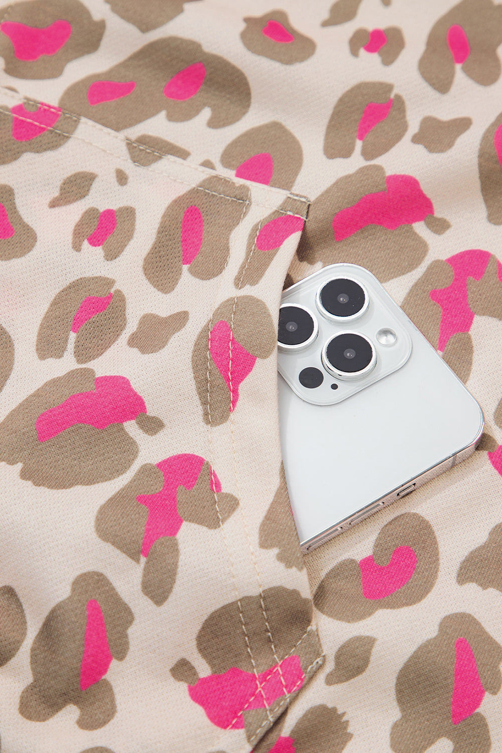 Leopard Print Zip-up Hooded Sweatshirt - eAura