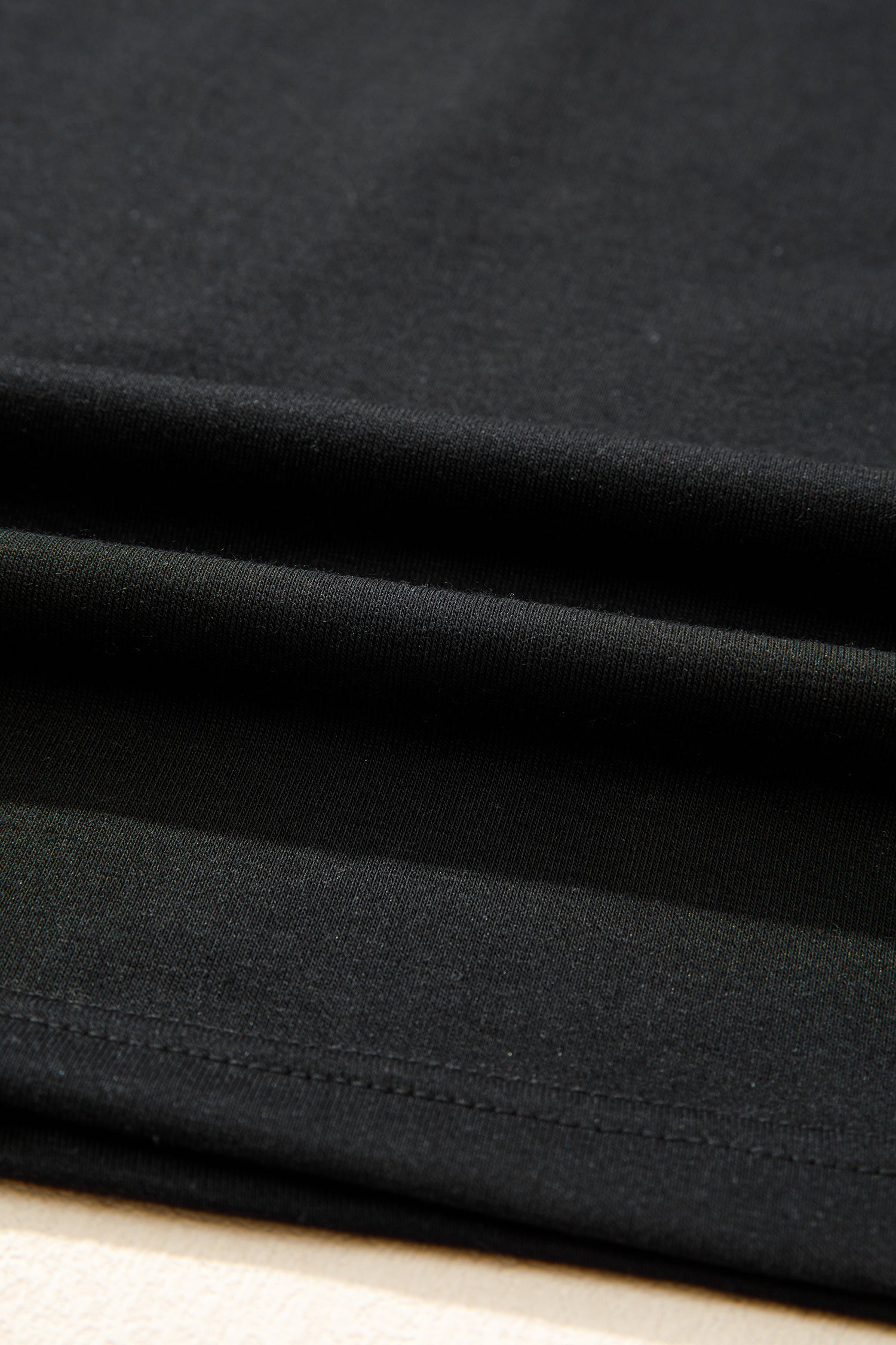 Contrast Leopard Bow Patched V-Neck Loose Tee Drawstring Shorts Co-ord Set