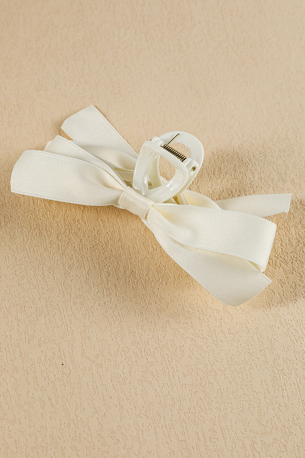 Red Ribbon Bow Decor Hair Clip - eAura