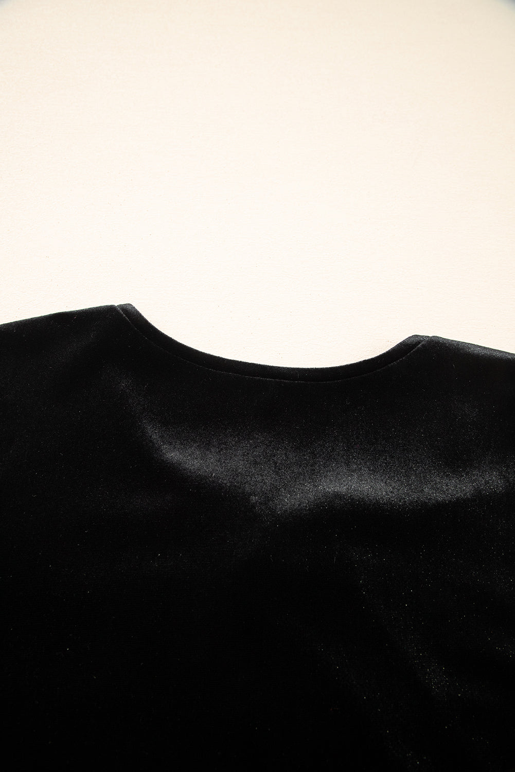 Front Tie Velvet Bubble Sleeve Mini Dress - eAura