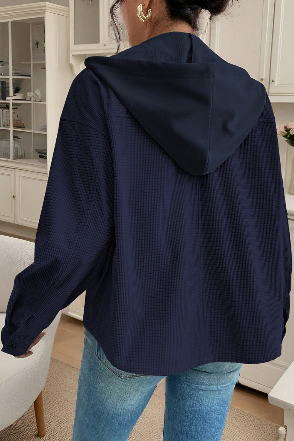 Textured Hooded Jacket - eAura