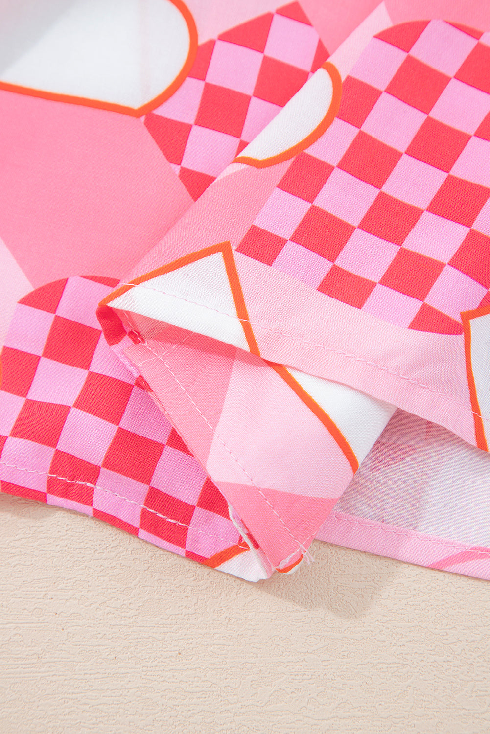 Heart Print Shirt Style Short Pyjama Set - eAura