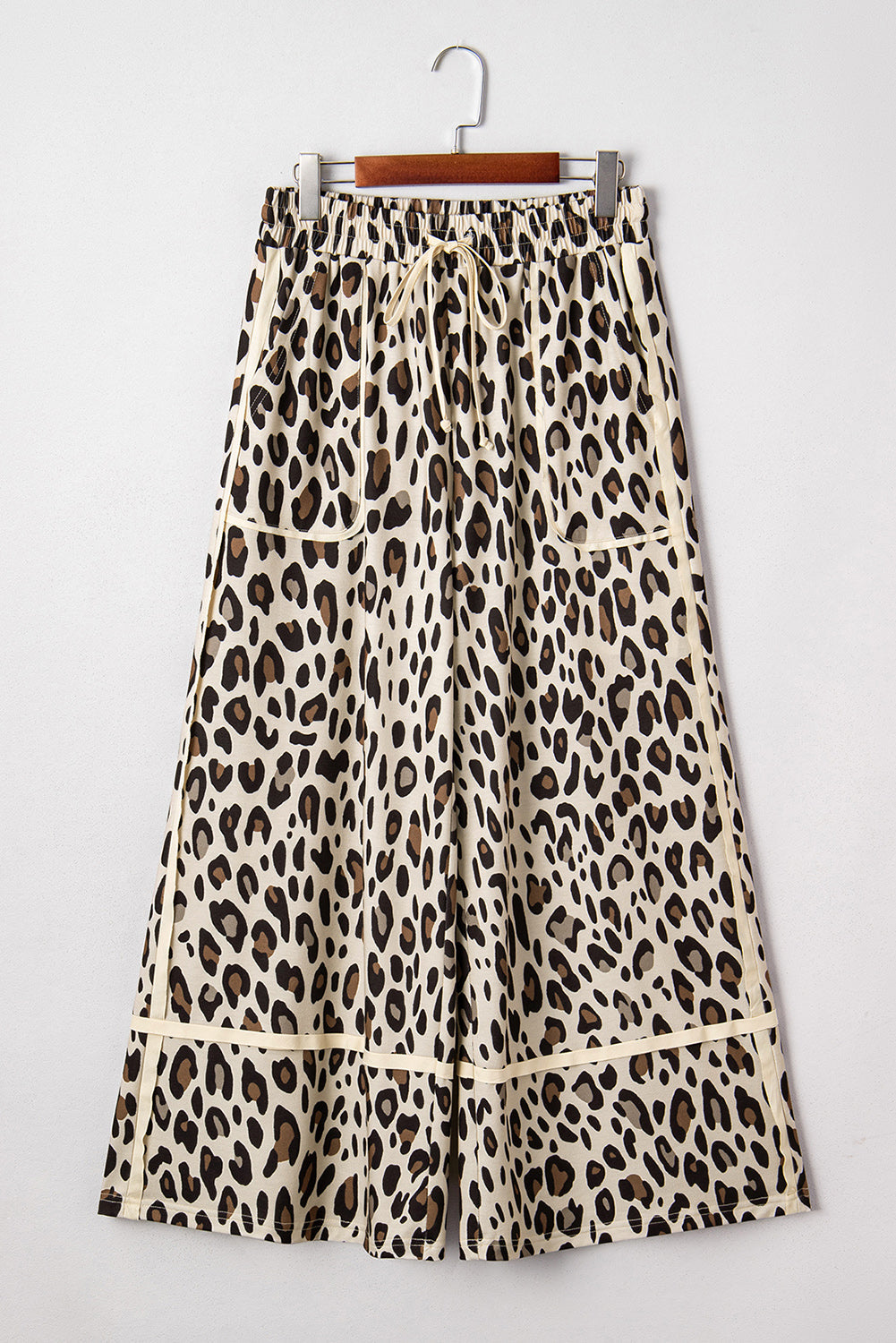Leopard Wide Leg Cropped Trousers - eAura