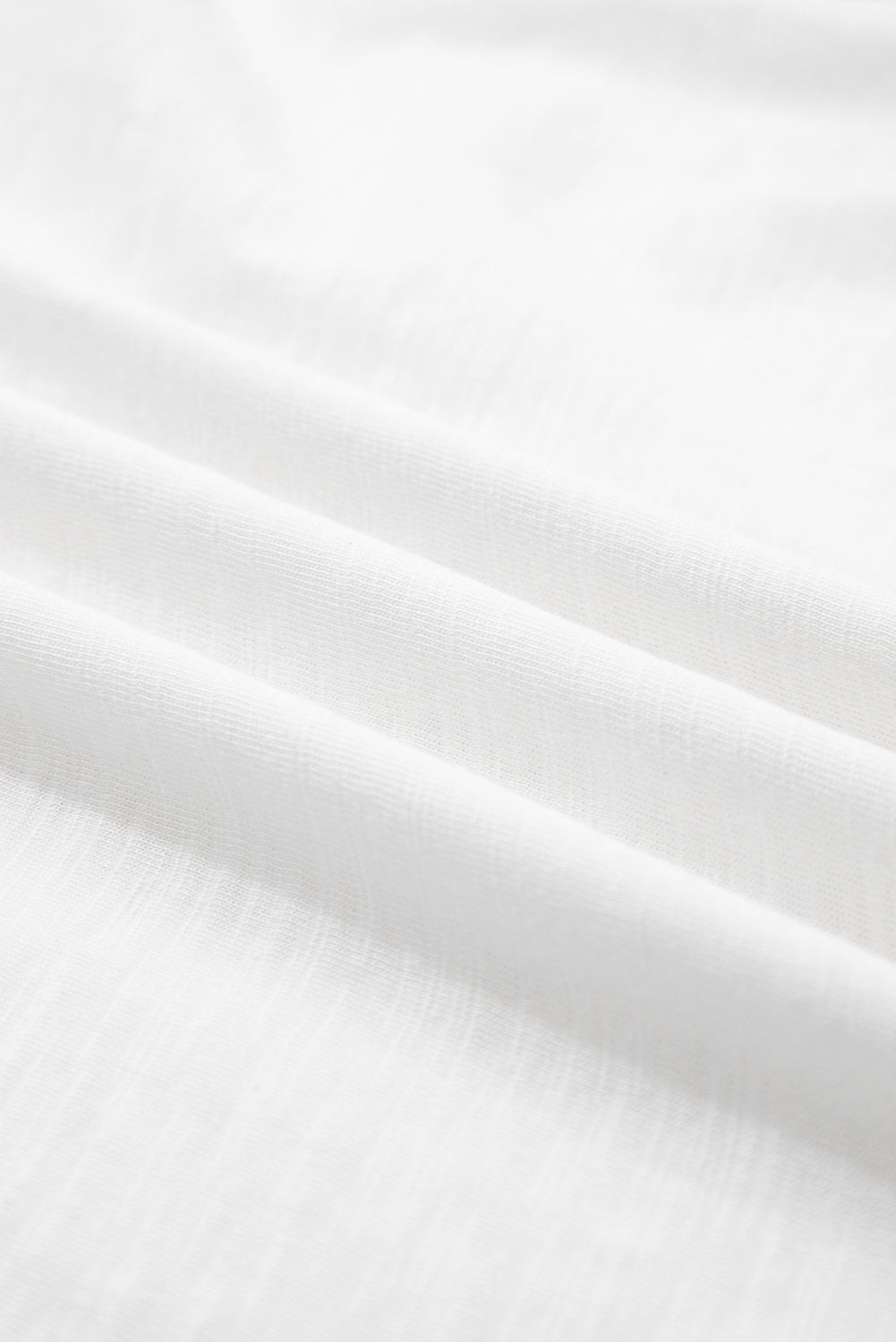 White Layered Ruffle Short Sleeve Round Neck Top eAura